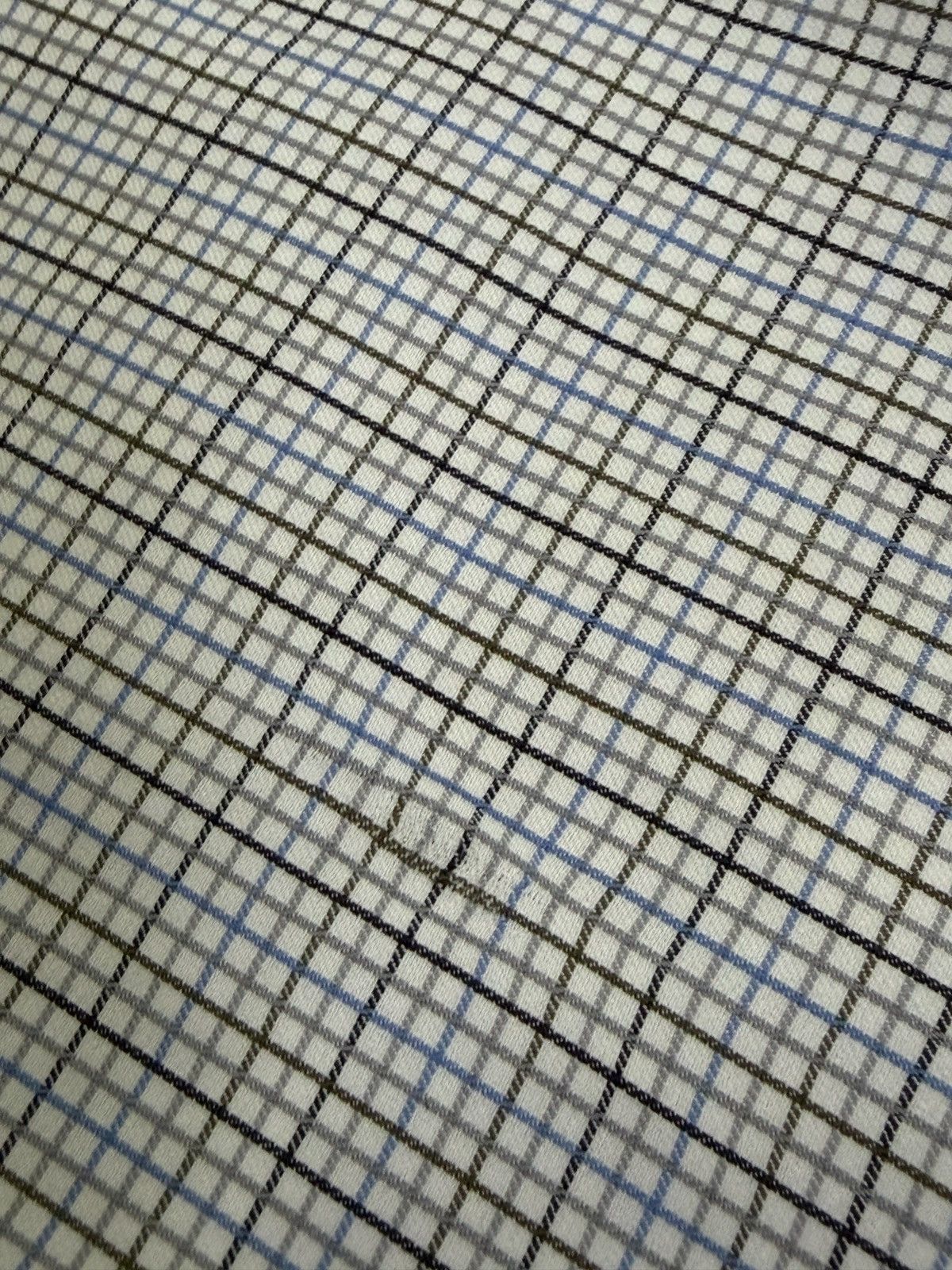 Ermenegildo Zegna Ermenegildo Zegna Plaid Shirt Blue Grey Button Up Italy M Size US M / EU 48-50 / 2 - 9 Thumbnail