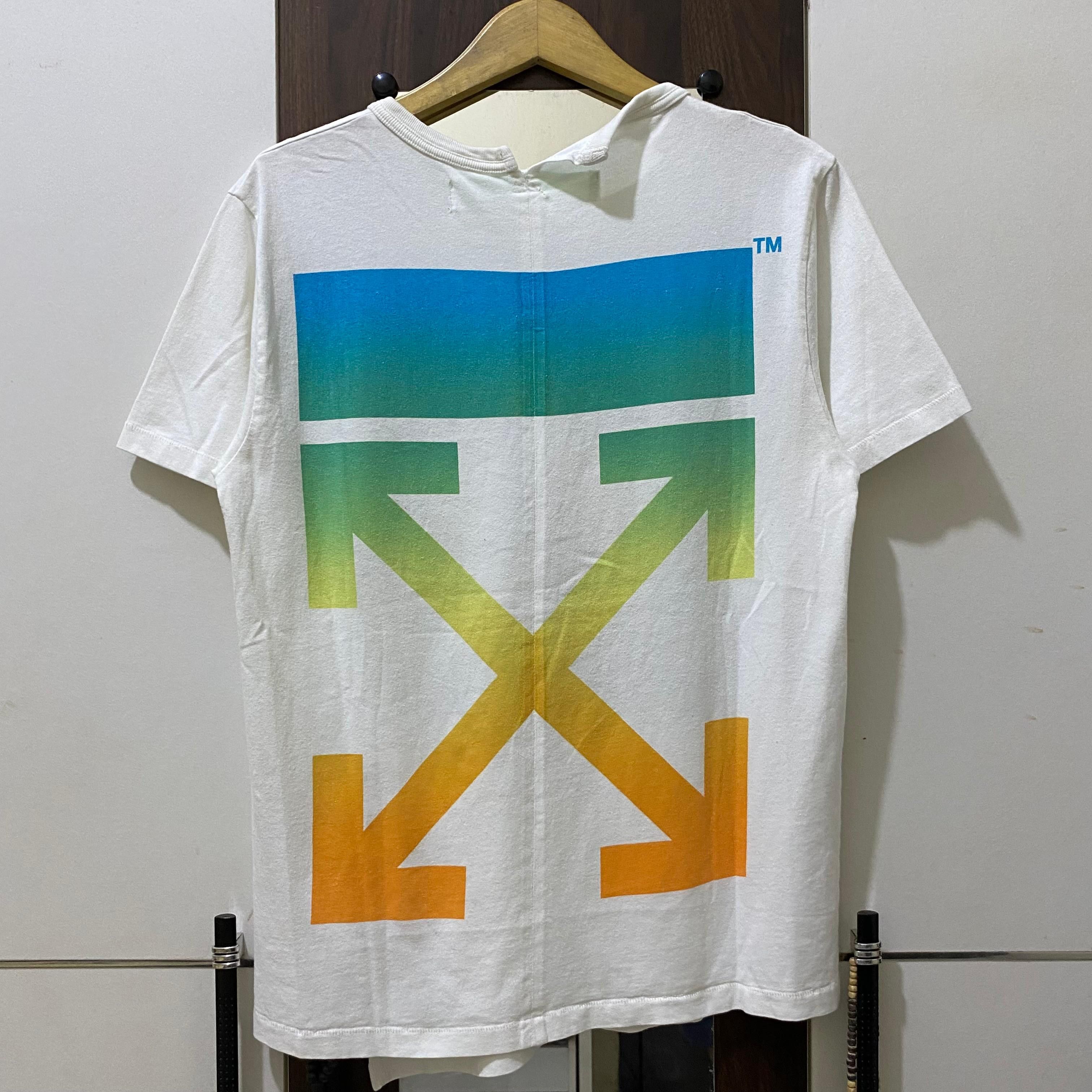 Off-White OFF WHITE "Give peace a chance tee" Size US M / EU 48-50 / 2 - 2 Thumbnail