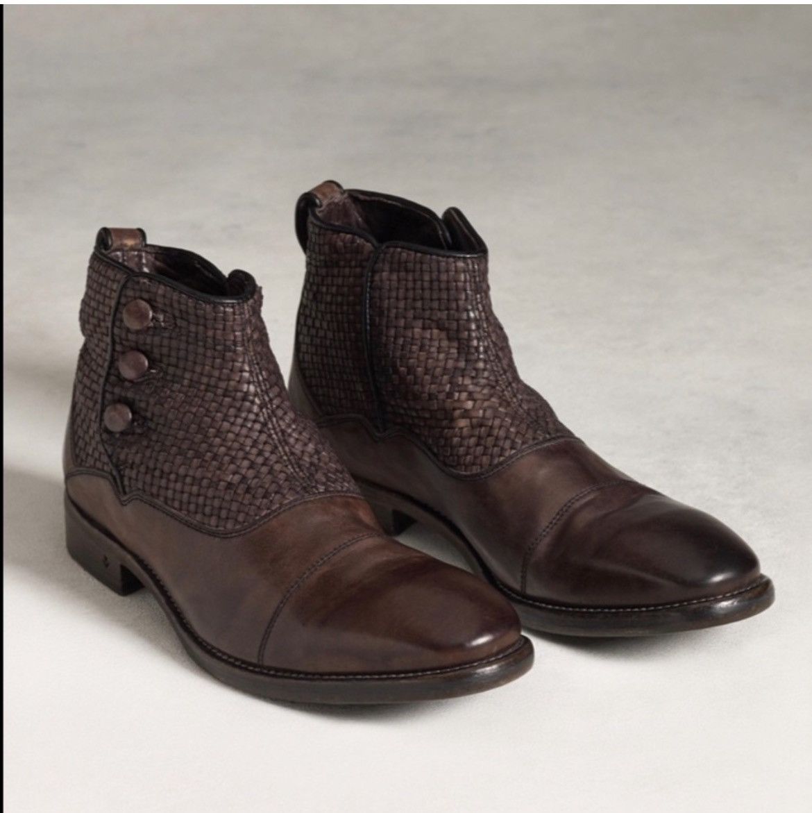 John Varvatos Summer Button Leather Boot. 9.5 Size US 9.5 / EU 42-43 - 2 Thumbnail
