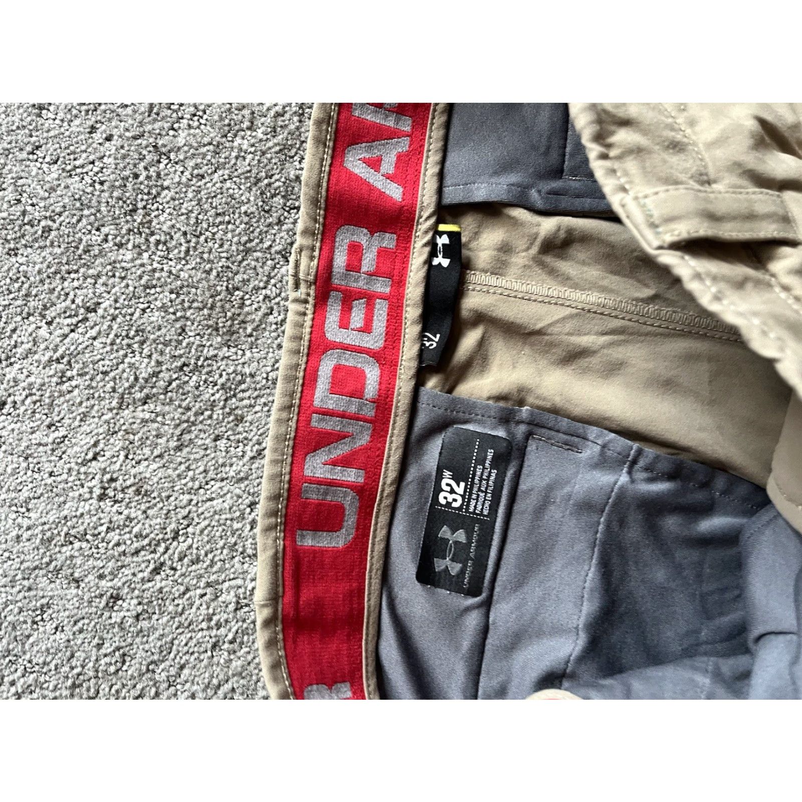 Under Armour Under Armour Golf Shorts Mens 32 Beige Waist Casual Size US 32 / EU 48 - 4 Thumbnail