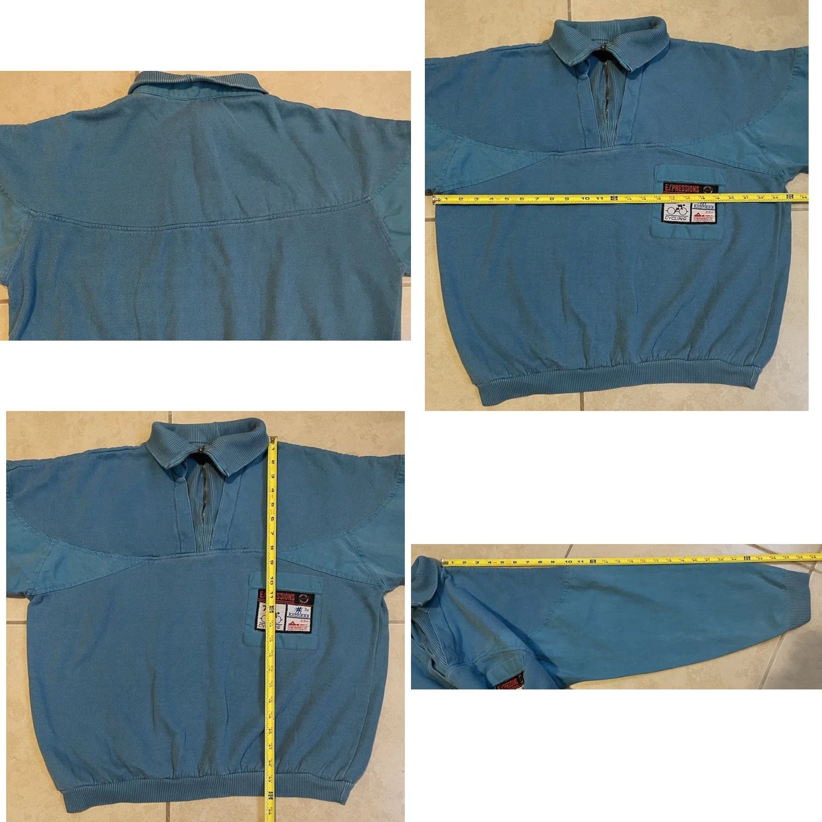 Fox Racing VINTAGE Racing Cycling Hoodie M Green 80s 1/4 Zip Boxy Fit Men Size US M / EU 48-50 / 2 - 8 Thumbnail