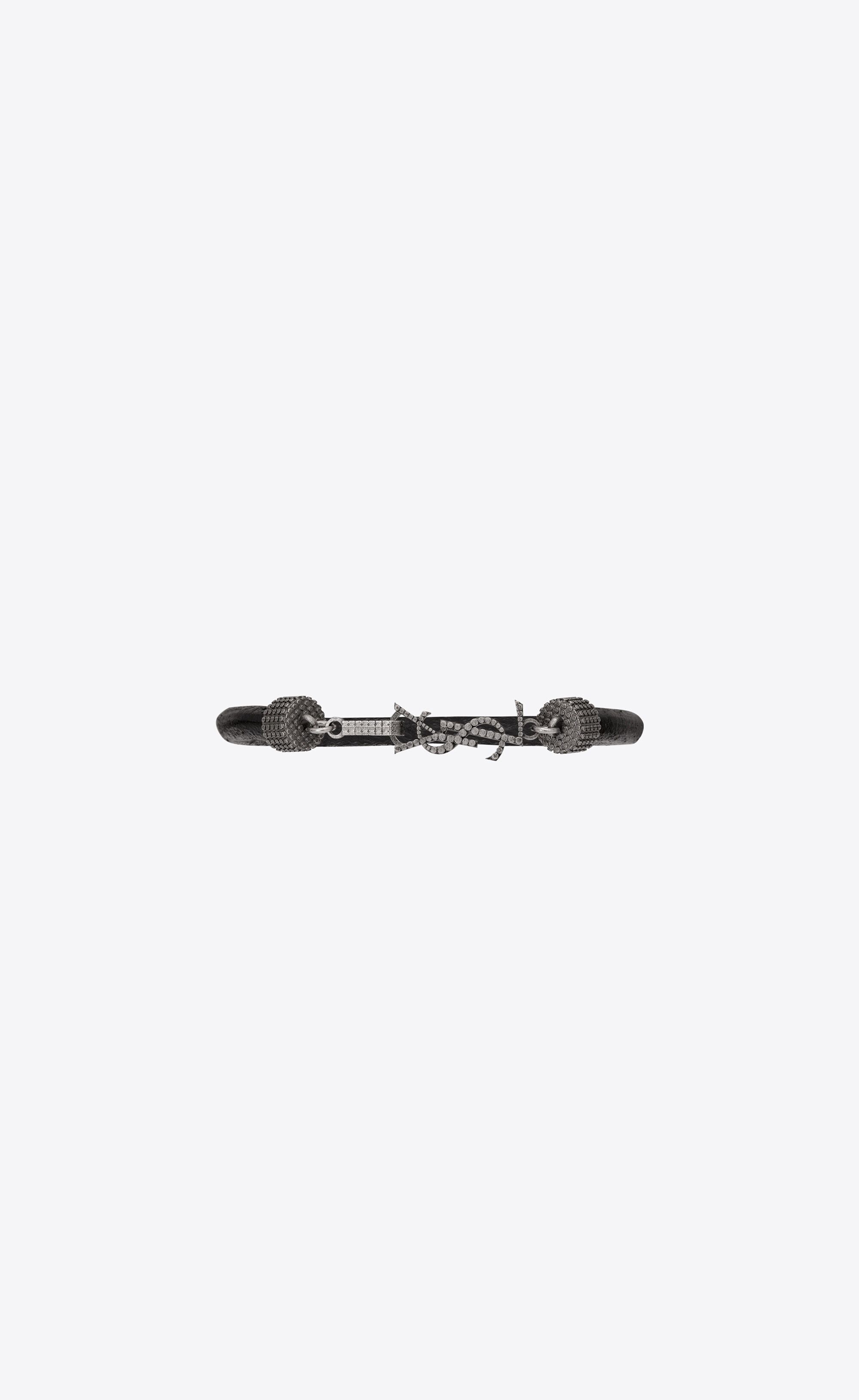 o1smrcs1224 Size: OS / Opyum Bracelet Crinkled Leather
