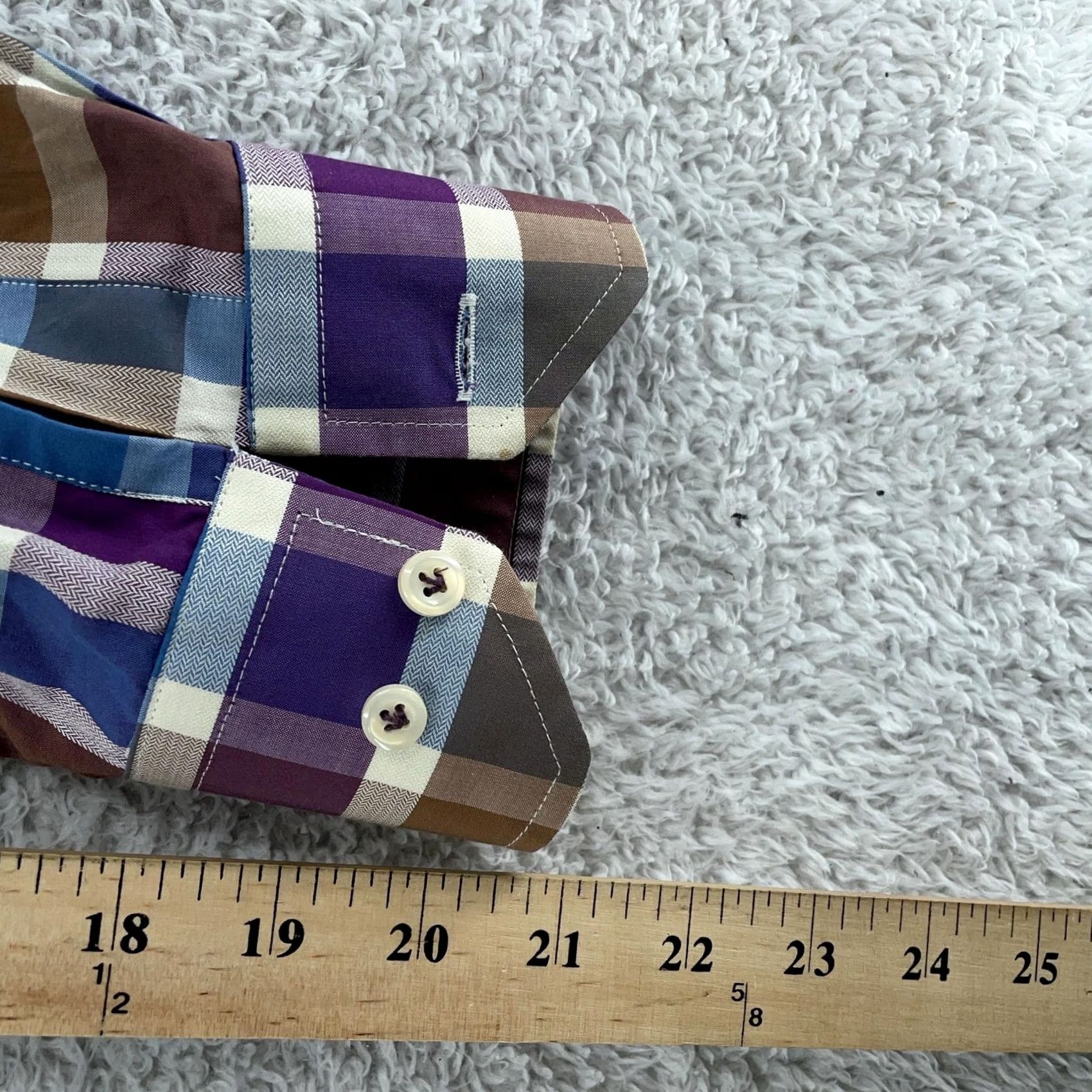 Peter Millar Peter Millar Shirt Mens Large Multicolor Plaid Button Front Long Sleeve Casual Size US L / EU 52-54 / 3 - 6 Thumbnail