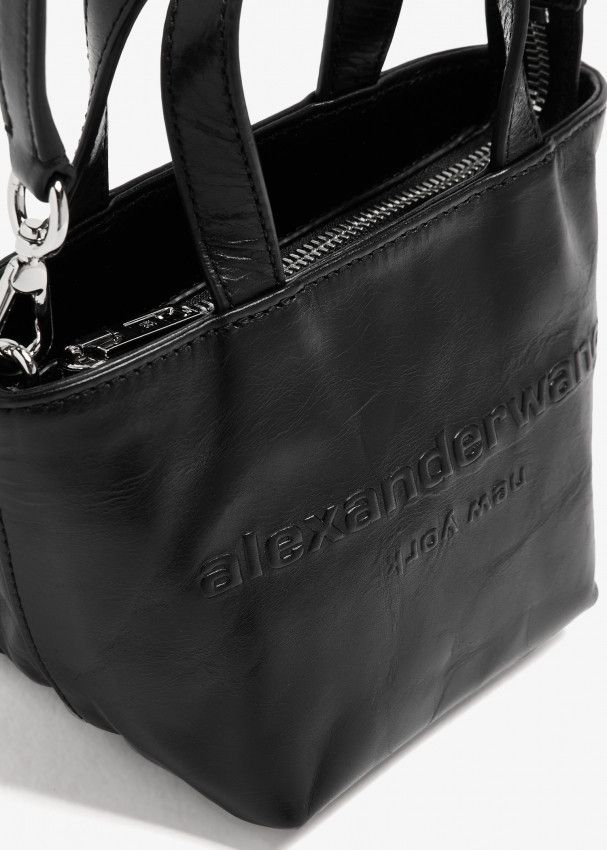 Alexander Wang o1s22i1n0225 Size: OS / Mini Leather Tote Bag in Black Size ONE SIZE - 3 Thumbnail