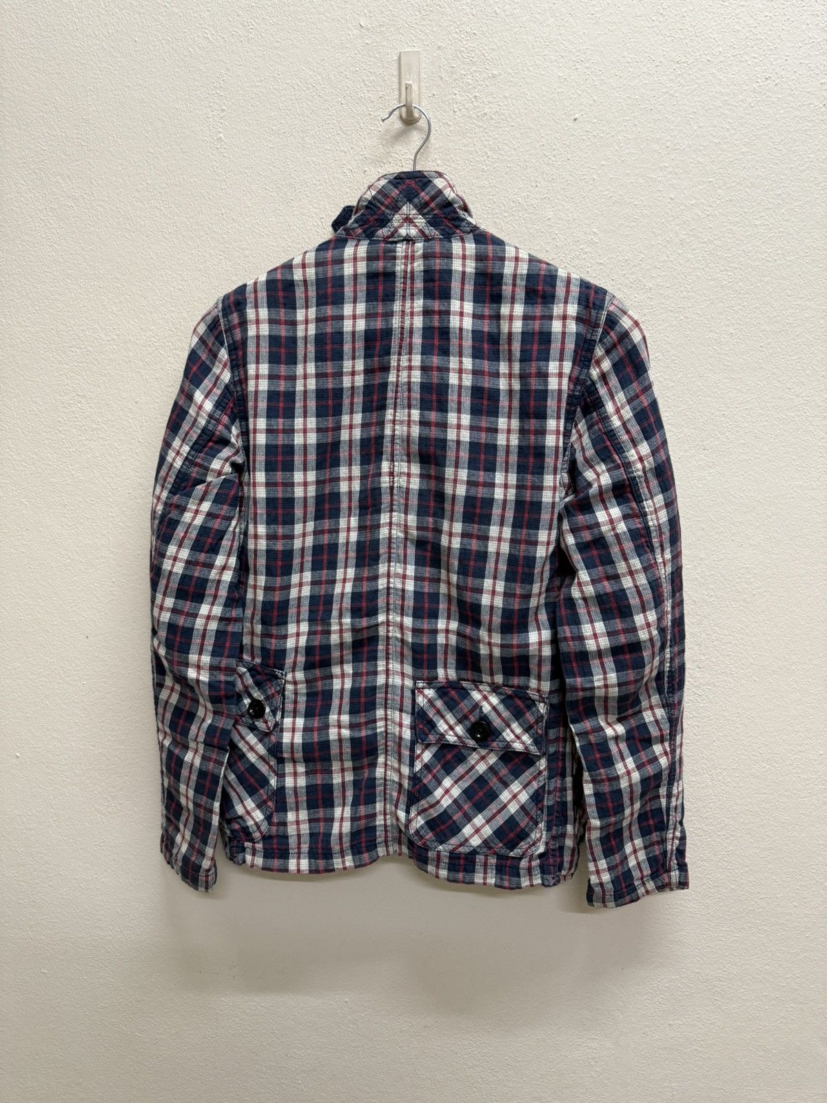 Japanese Brand Tomorrowland Riversible Plaid Denim Button Up Jacket Size US XS / EU 42 / 0 - 4 Thumbnail