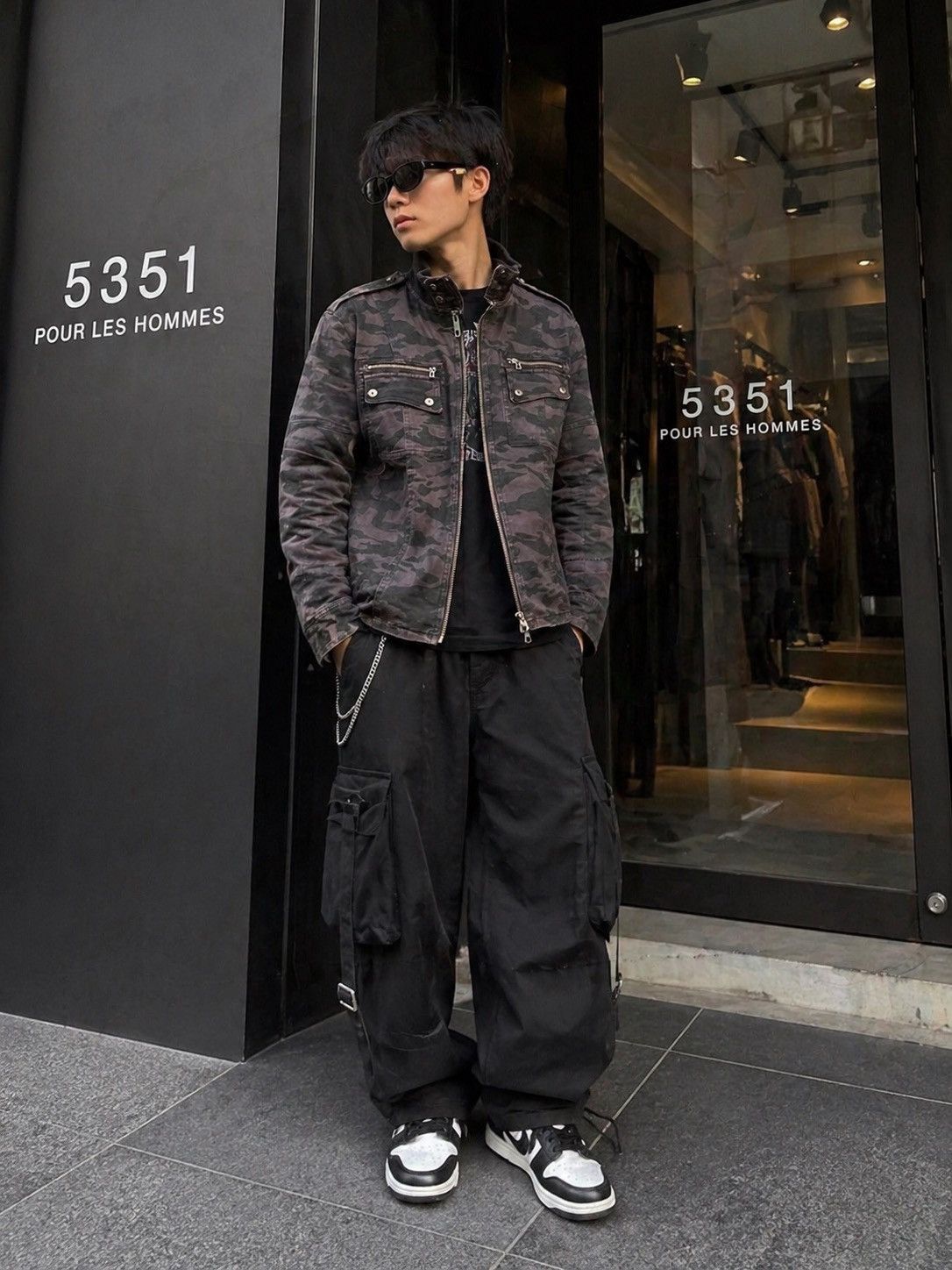 5351 POUR LES HOMMES 5351 Pour Les Hommes Camo Military Jacket Japan Streetwear Size US L / EU 52-54 / 3 - 1 Thumbnail