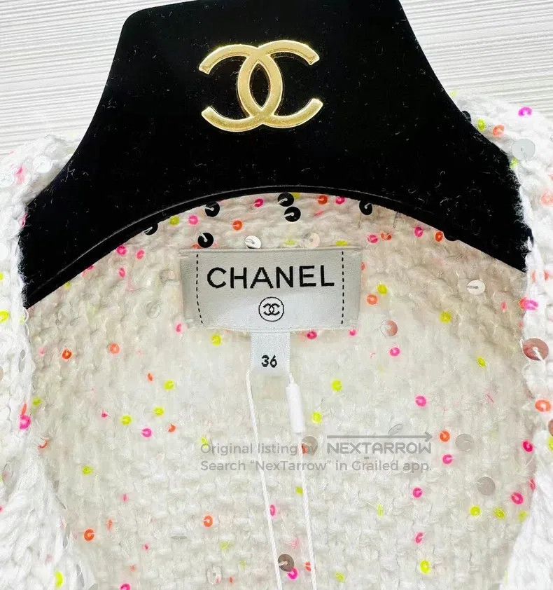 Chanel Chanel 24P lapel colour sequin jacket Size XS / US 0-2 / IT 36-38 - 4 Thumbnail