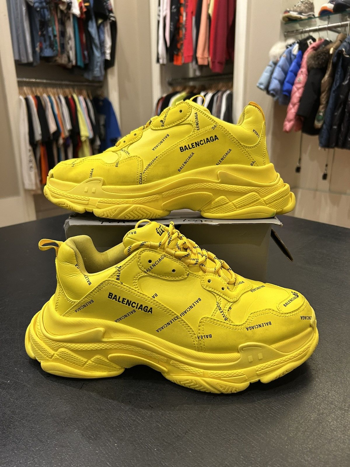 Neon Yellow Balenciaga Yellow Shoes Price Balenciaga Triple S