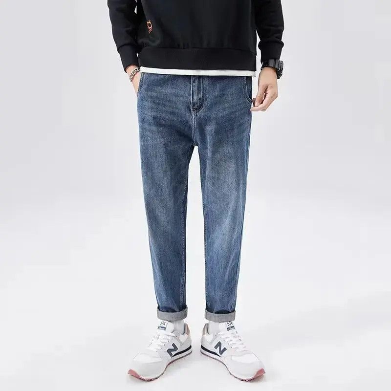 Japanese Brand Loose straight leg casual jeans Size US 32 / EU 48 - 5 Thumbnail