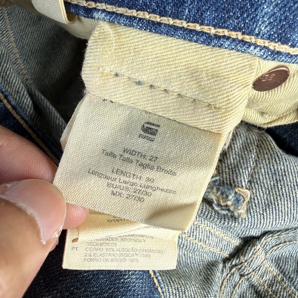 G-Star W29x29.5 Vintage G Star Button Fly Faded Ripped Denim Jean Size US 29 - 15 Thumbnail