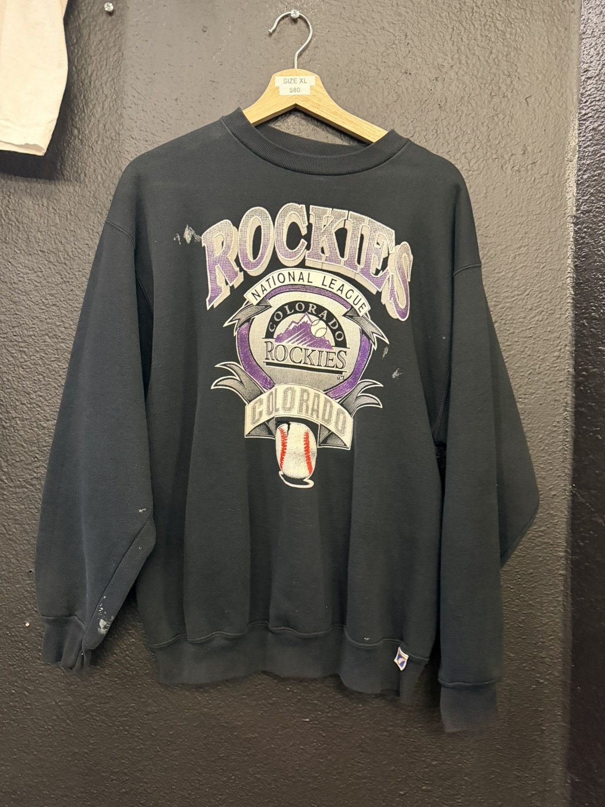 Vintage Vintage MLB Rockies National League Crewneck Size US XL / EU 56 / 4 - 1 Thumbnail