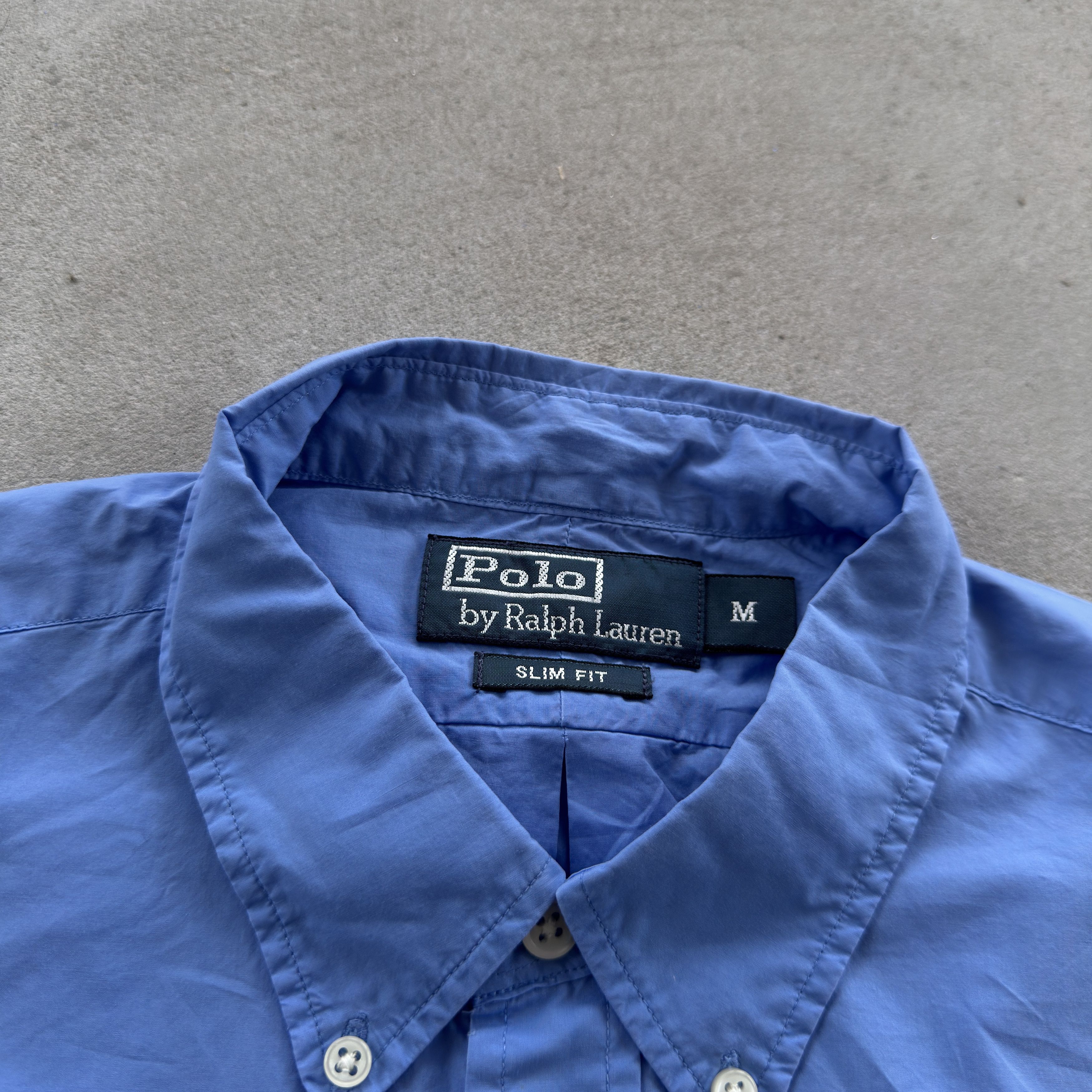 Polo Ralph Lauren Polo Ralph Lauren Blue Button Down Shirt Slim Fit Medium Size US M / EU 48-50 / 2 - 5 Thumbnail