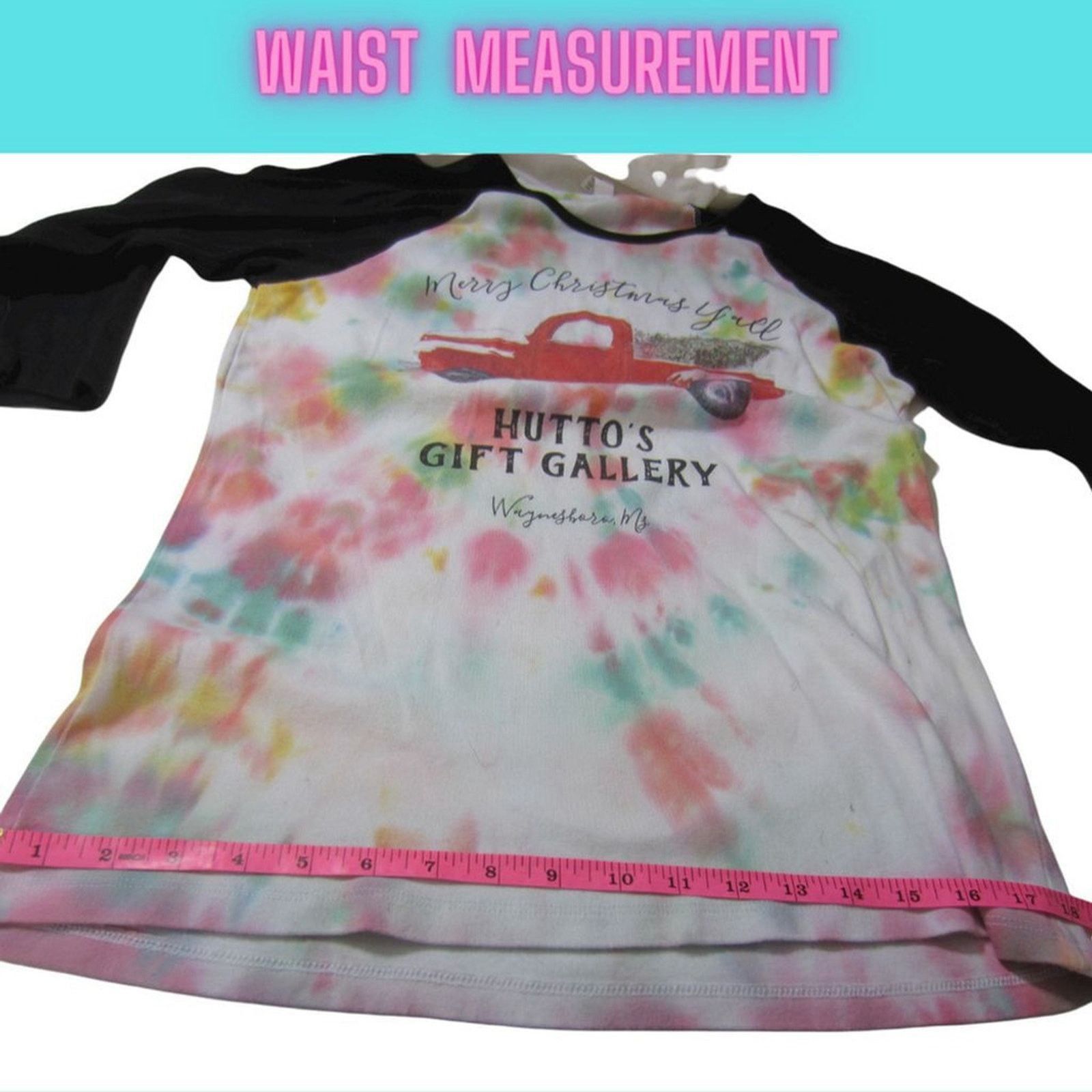 Handmade Retro Holiday Tie Dye Baseball Tee Bella Canvas M Size M / US 6-8 / IT 42-44 - 8 Thumbnail
