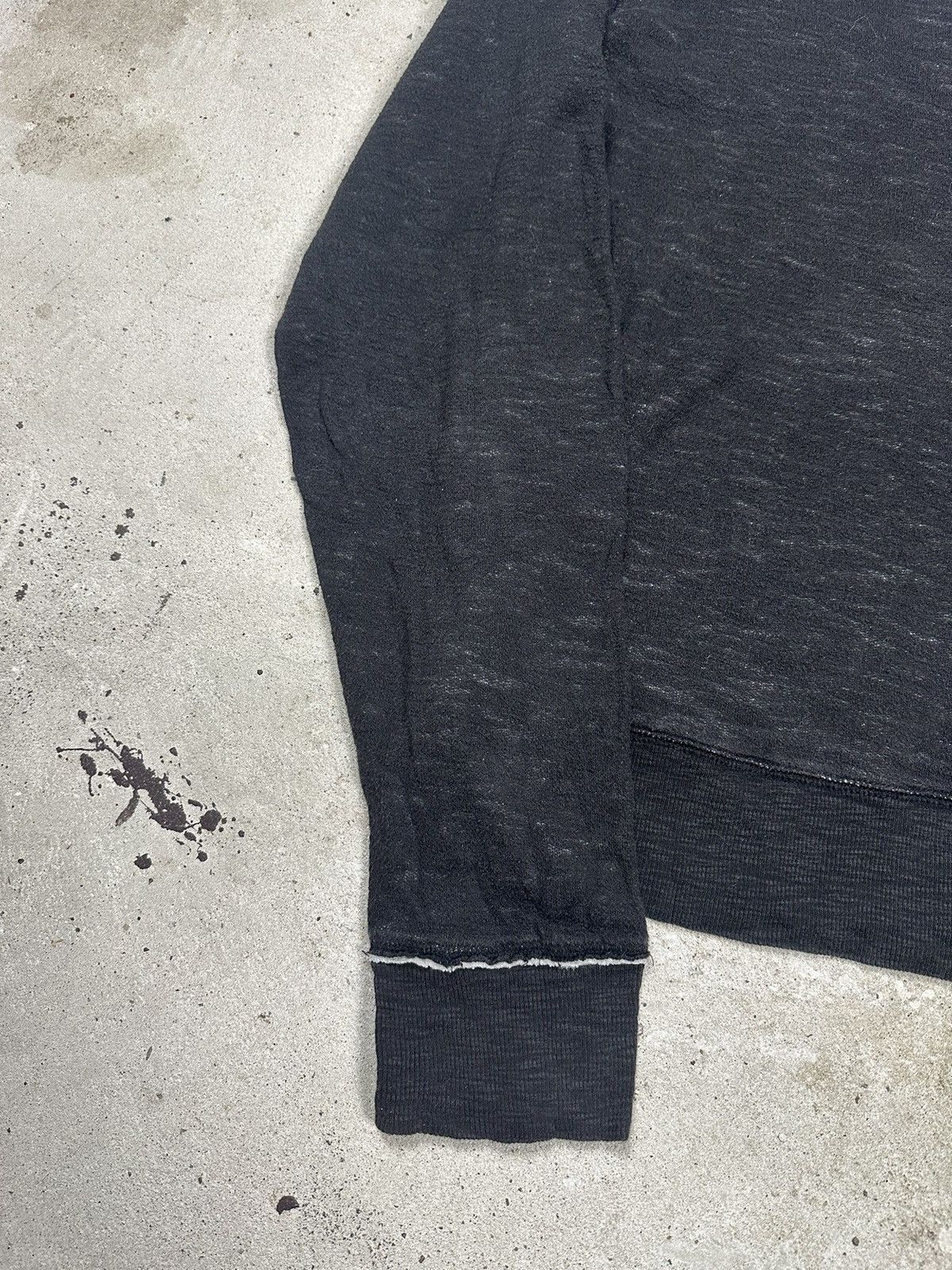 Diesel × Vintage Vintage Y2K Diesel V Neck Ice Black Sweater Knit Size US L / EU 52-54 / 3 - 3 Thumbnail