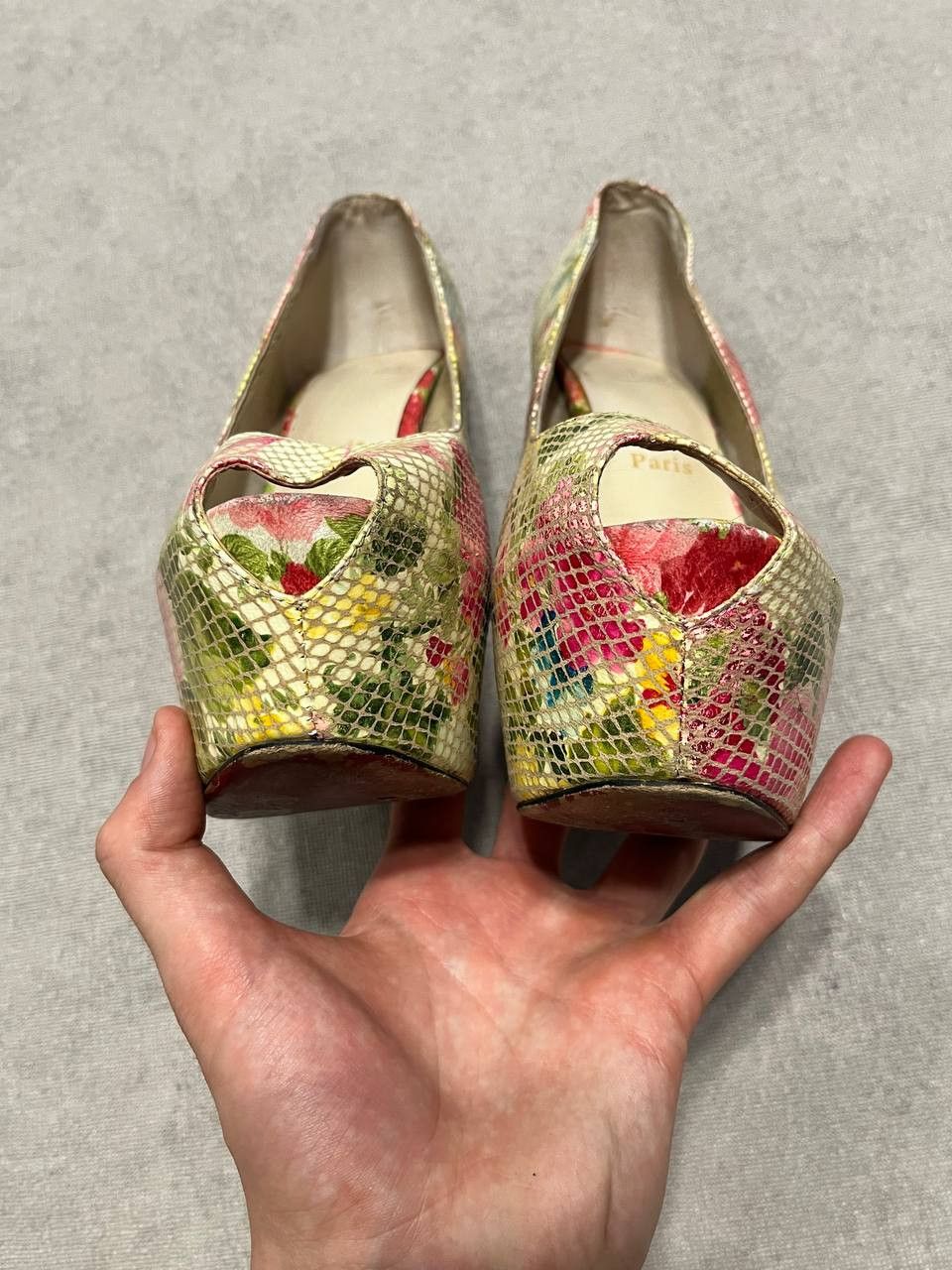 Christian Louboutin Christian Louboutin Flower High Pump Heels Women`s 37 Size US 7 / IT 37 - 6 Thumbnail