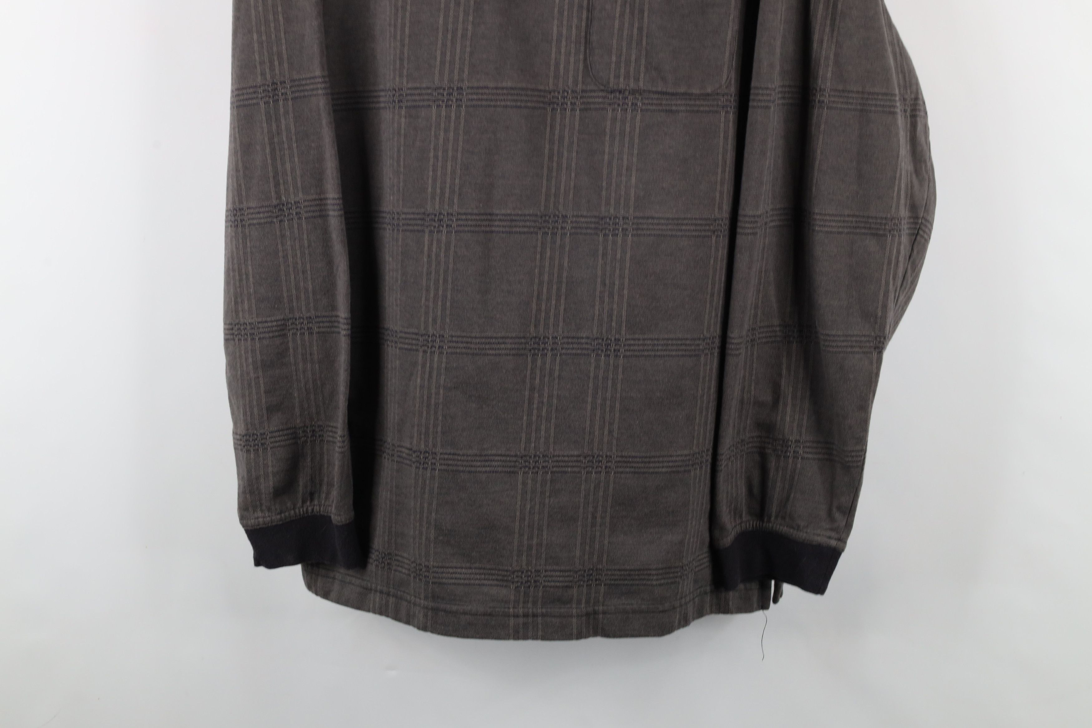 Vintage Vintage 90s Streetwear Checkered Collared Long Sleeve Polo Size US XL / EU 56 / 4 - 3 Thumbnail