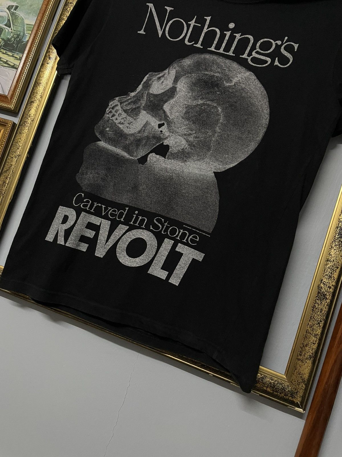 Hysteric Glamour Vintage Japan Designer - Rude Gallery Revolt Skull Tshirt Size US M / EU 48-50 / 2 - 4 Thumbnail