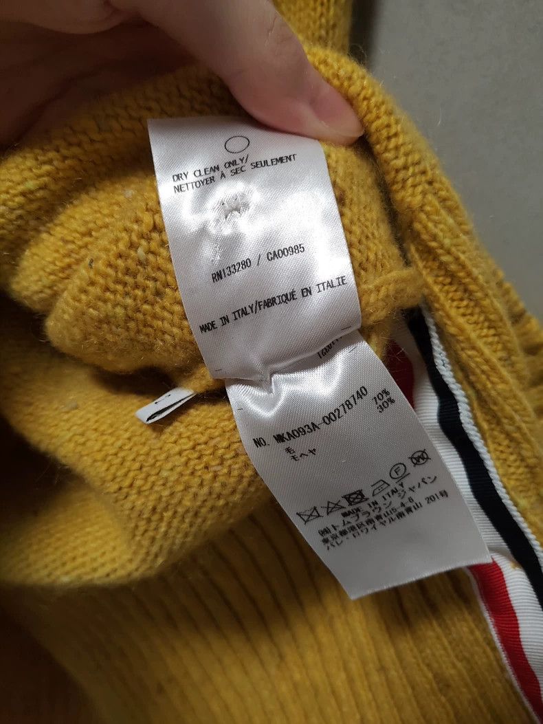 Thom Browne Thom Browne Yellow long-sleeved sweater Size US M / EU 48-50 / 2 - 6 Thumbnail