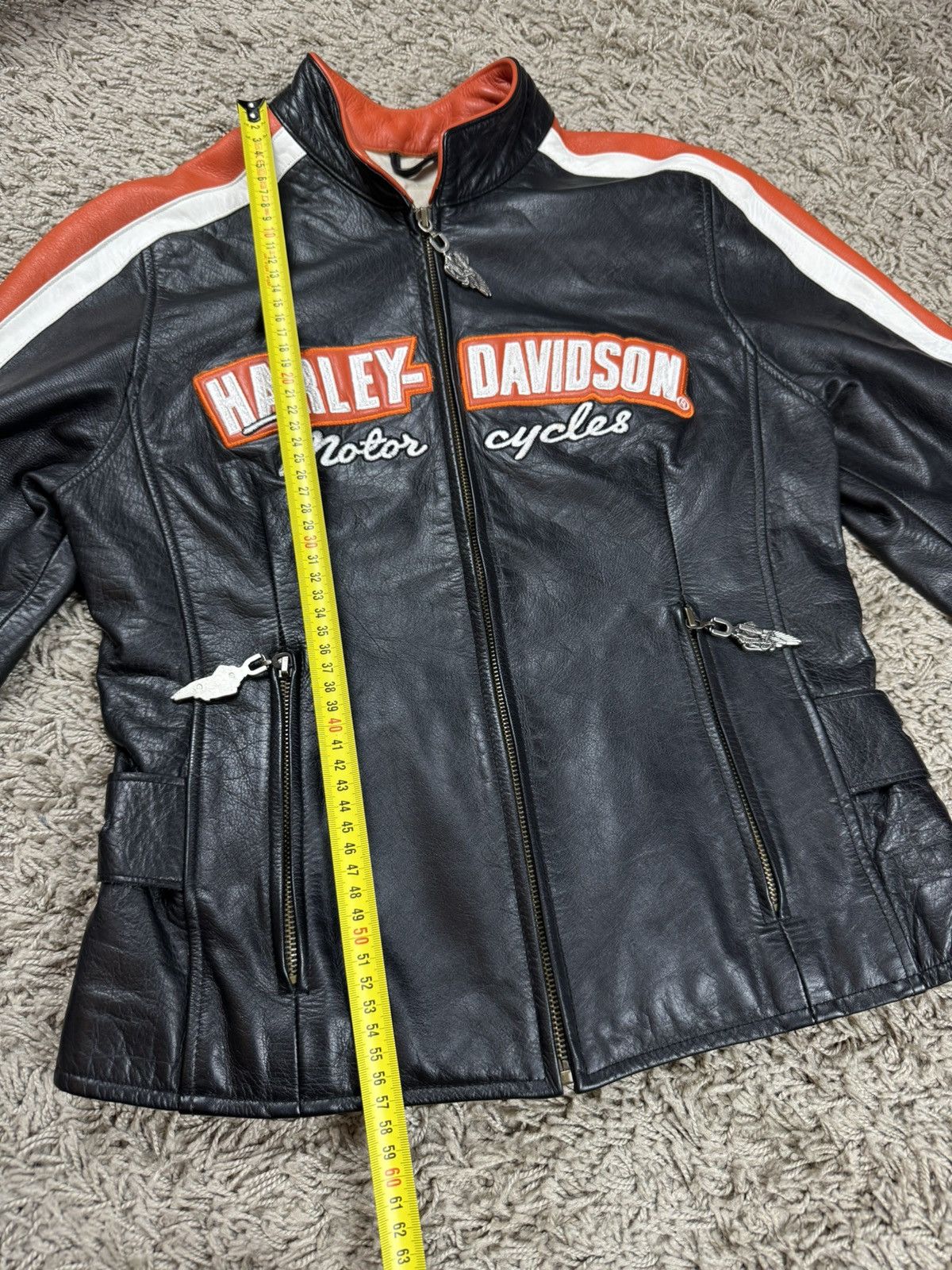 Harley Davidson Vintage leather jacket Harley Davidson 90s original item Size M / US 6-8 / IT 42-44 - 6 Thumbnail