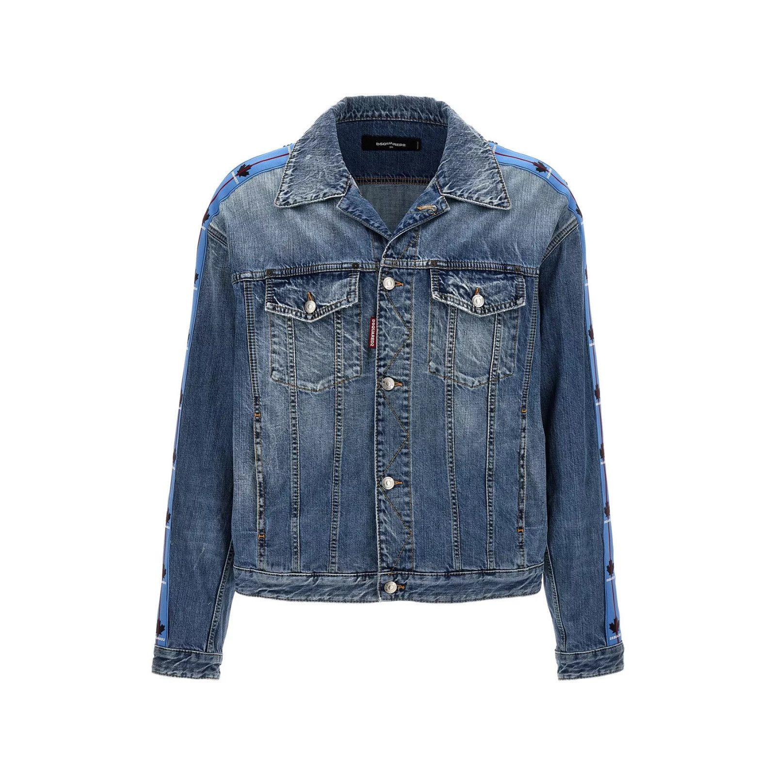 Dsquared2 DSQUARED2 Dan Blue Denim Jacket New & Authentic (Men's size: Size US L / EU 52-54 / 3 - 1 Thumbnail