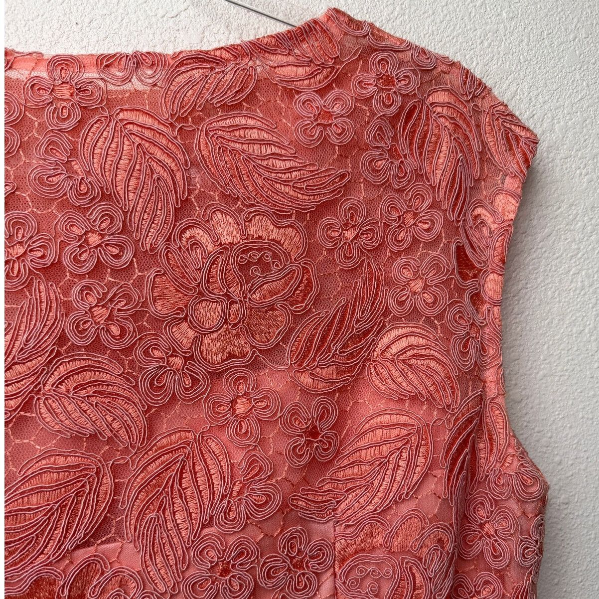 Other Sue Wong Nocturne Peach Embroidered Dress Women 16 Size XXL / US 16-18 / IT 52-54 - 7 Thumbnail