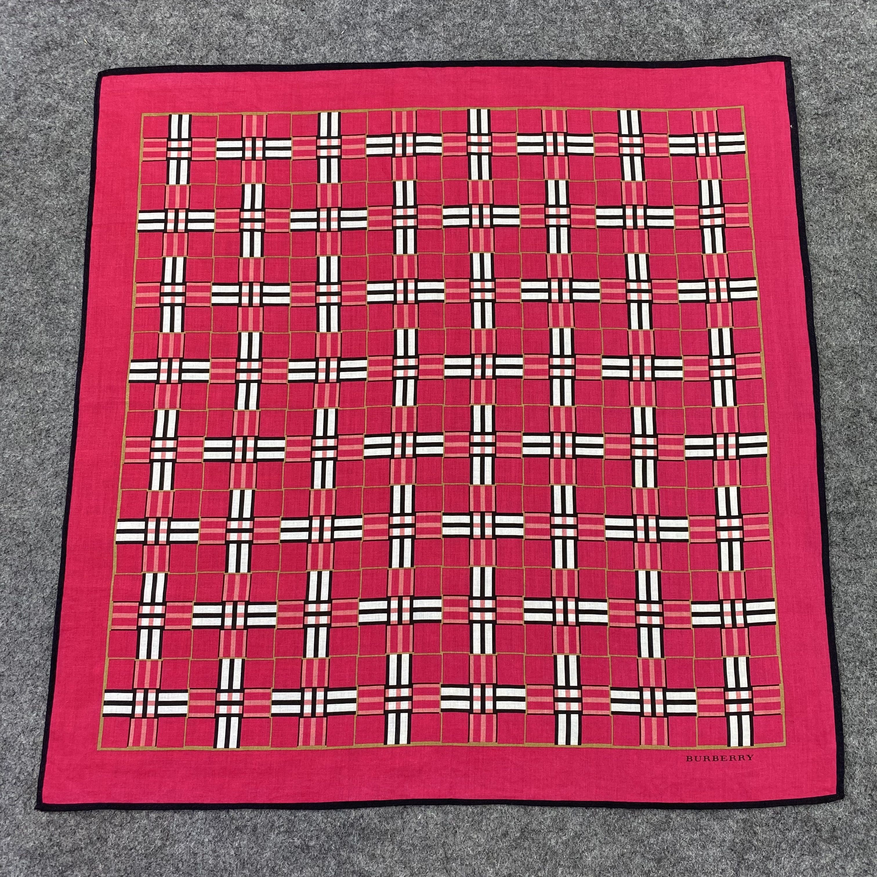 Burberry × Vintage Burberry Handkerchief / Bandana / Neckerchief-B873 Size ONE SIZE - 3 Thumbnail
