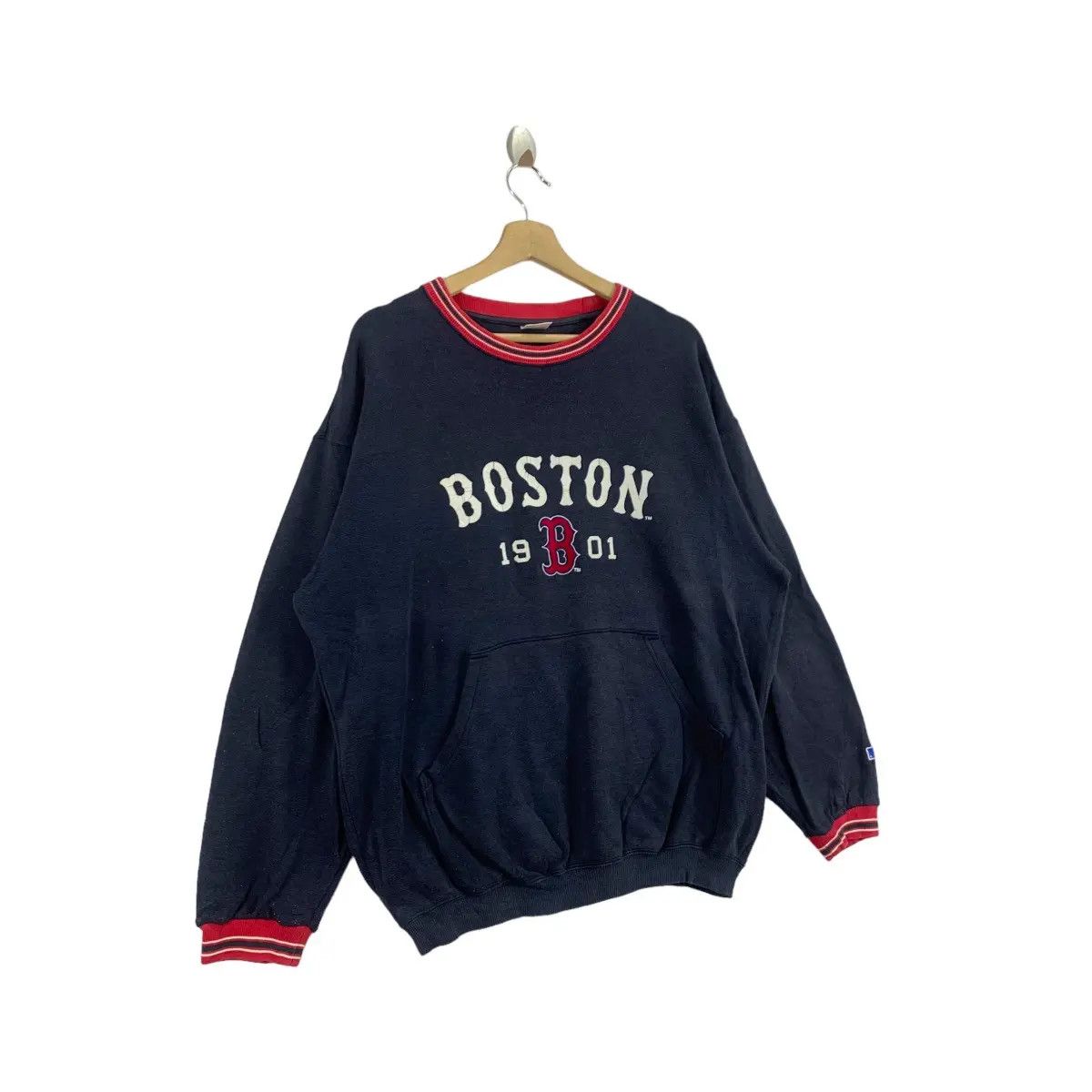 Vintage Vtg 90’ RED SOX BOSTON Major League Baseball MLB Sweatshirt Size L / US 10 / IT 46 - 3 Thumbnail
