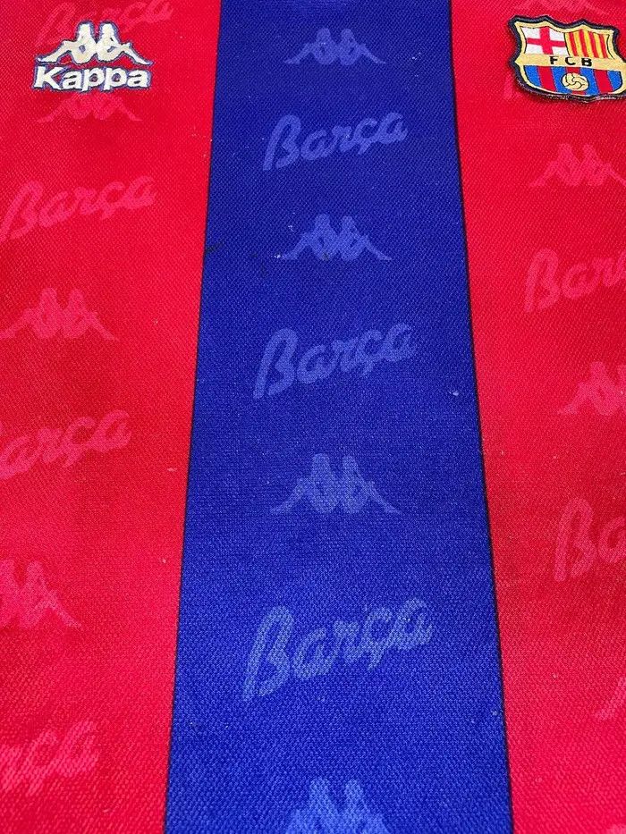 Kappa Vintage Barcelona 1995 1997 Nadal #20 Home Shirt Jersey Size US S / EU 44-46 / 1 - 9 Thumbnail
