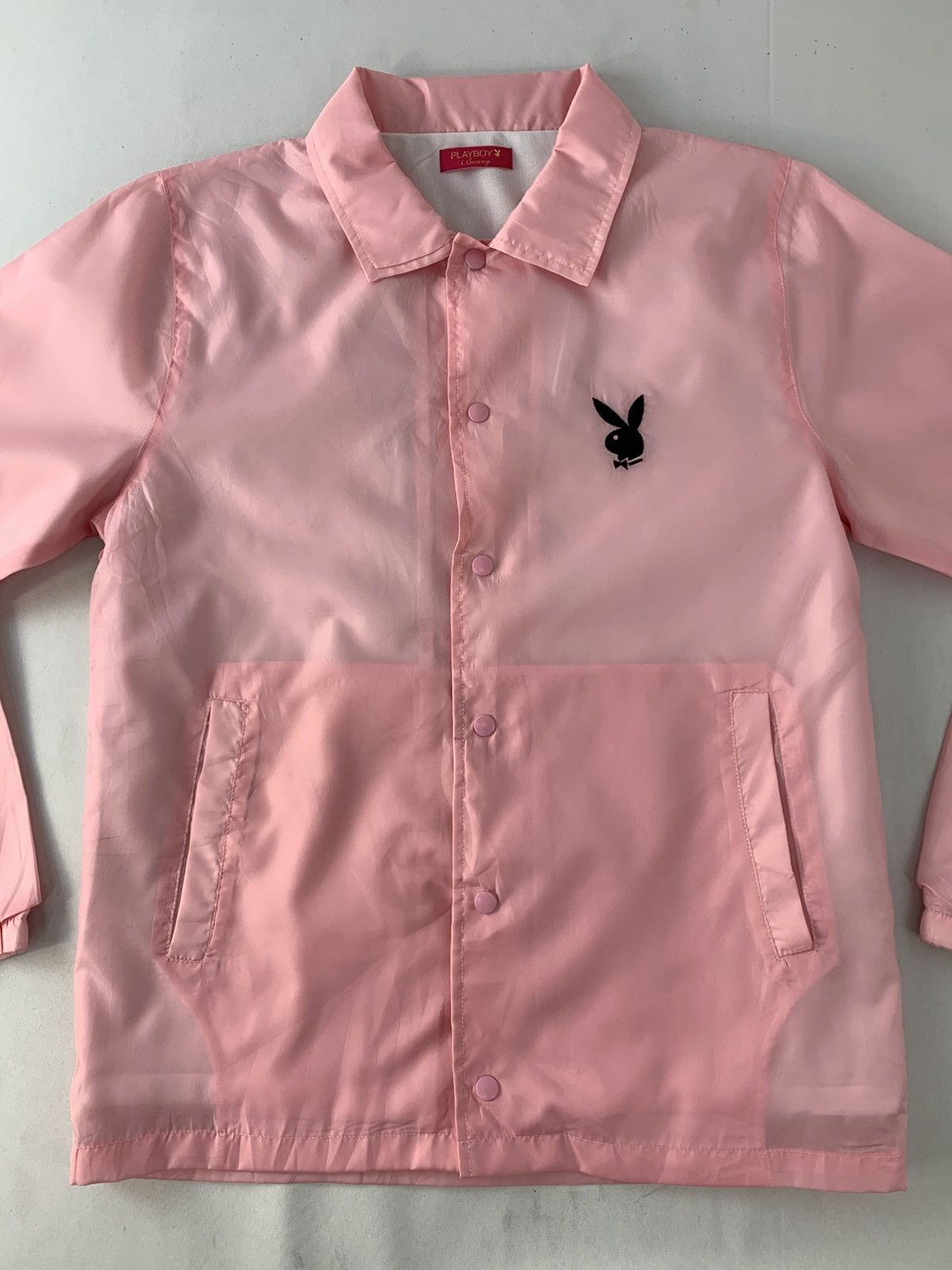 Playboy 90s Playboy Big Bunny Head Logo Windbreakers Jacket Size M / US 6-8 / IT 42-44 - 3 Thumbnail