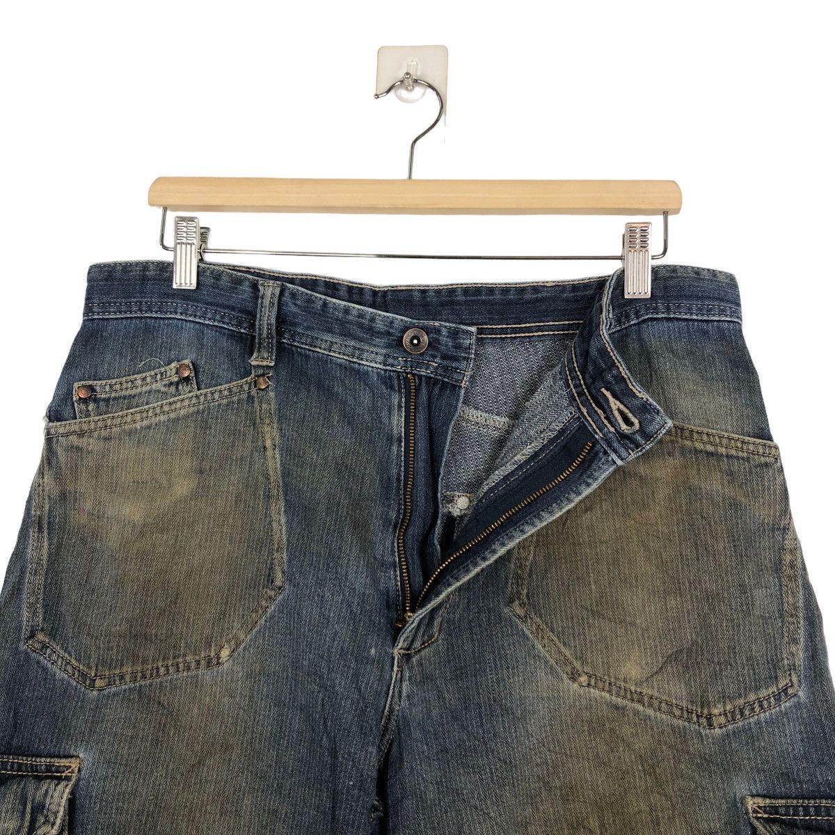 Japanese Brand 🔥HIKORY CHORE BUSH PANTS DENIM CARGO EVENRIVER JAPAN Size US 32 / EU 48 - 10 Thumbnail