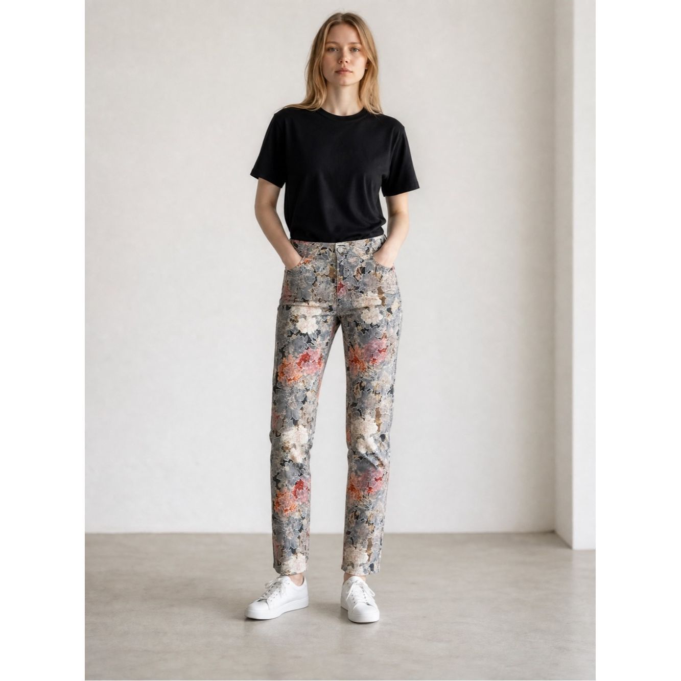 Other Mos Mosh Buddy Floral Jacquard Pants Jeans Size 30 Size 30" / US 8 / IT 44 - 1 Thumbnail