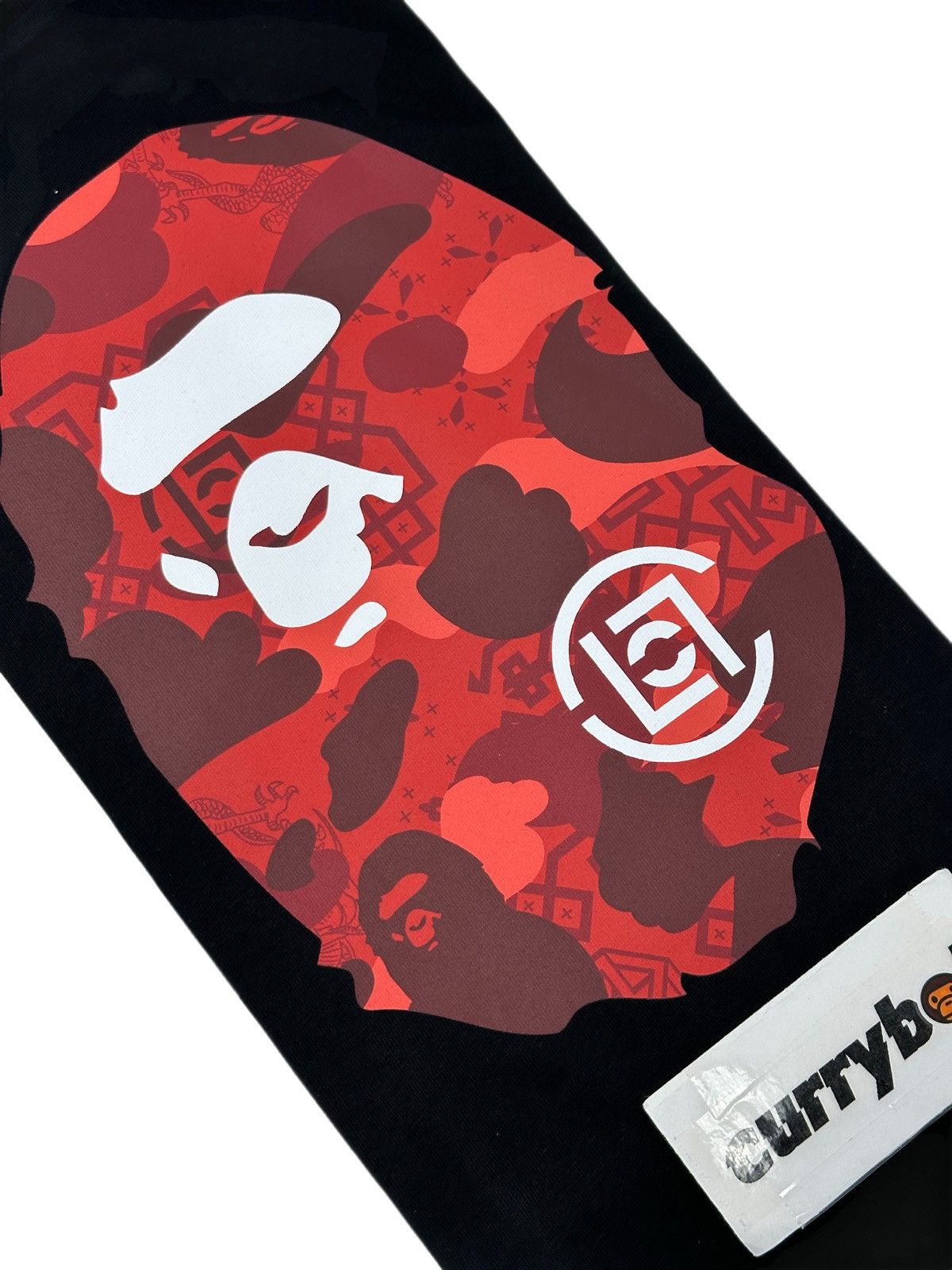 Bape × CLOT BAPE x CLOT Camo Ape Head T-Shirt Black Size US XXL / EU 58 / 5 - 7 Thumbnail