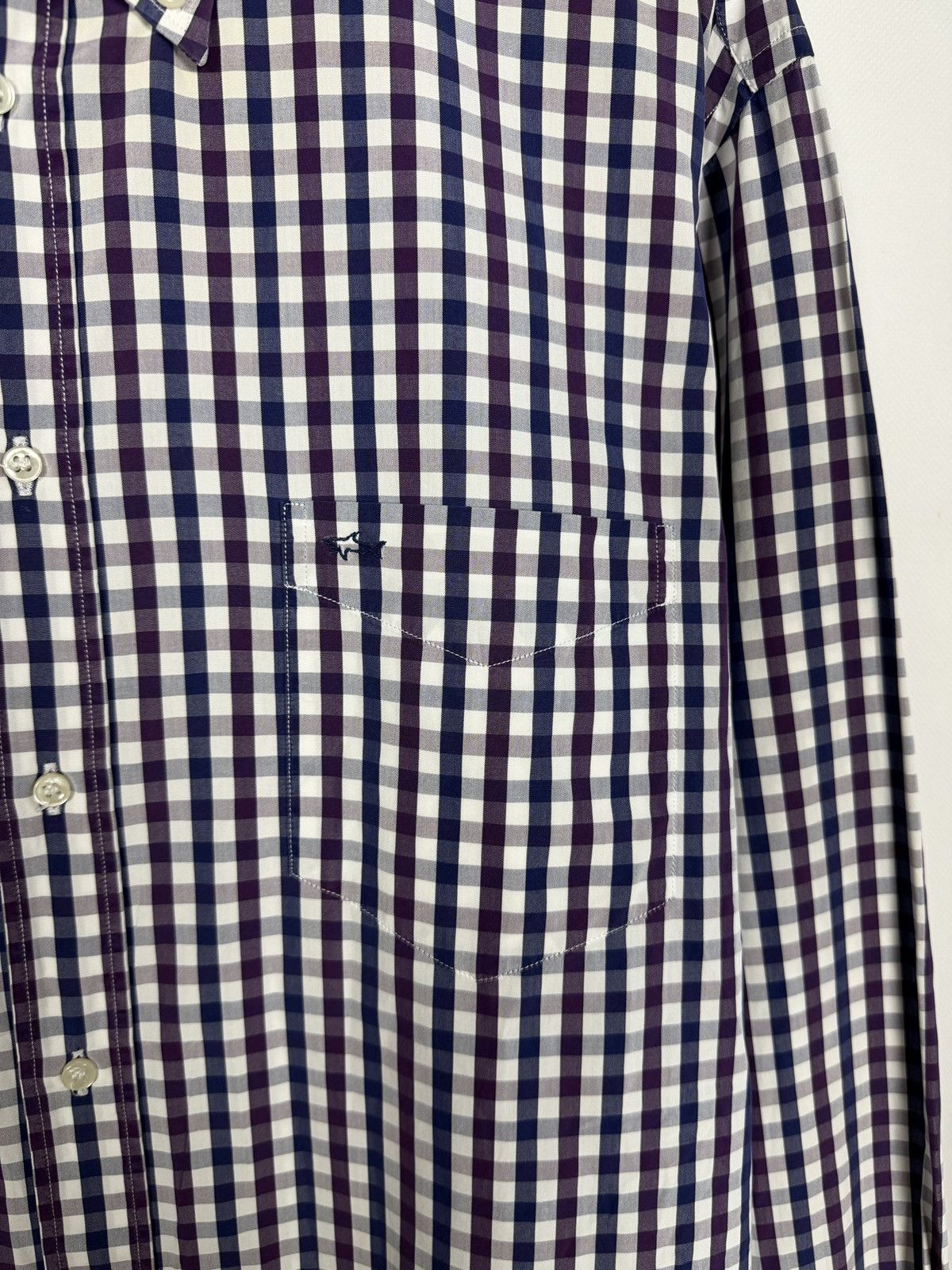 Paul & Shark Paul Shark Long Sleeve Plaid Shirt Button Up Italy Size 44 Size US XL / EU 56 / 4 - 6 Thumbnail