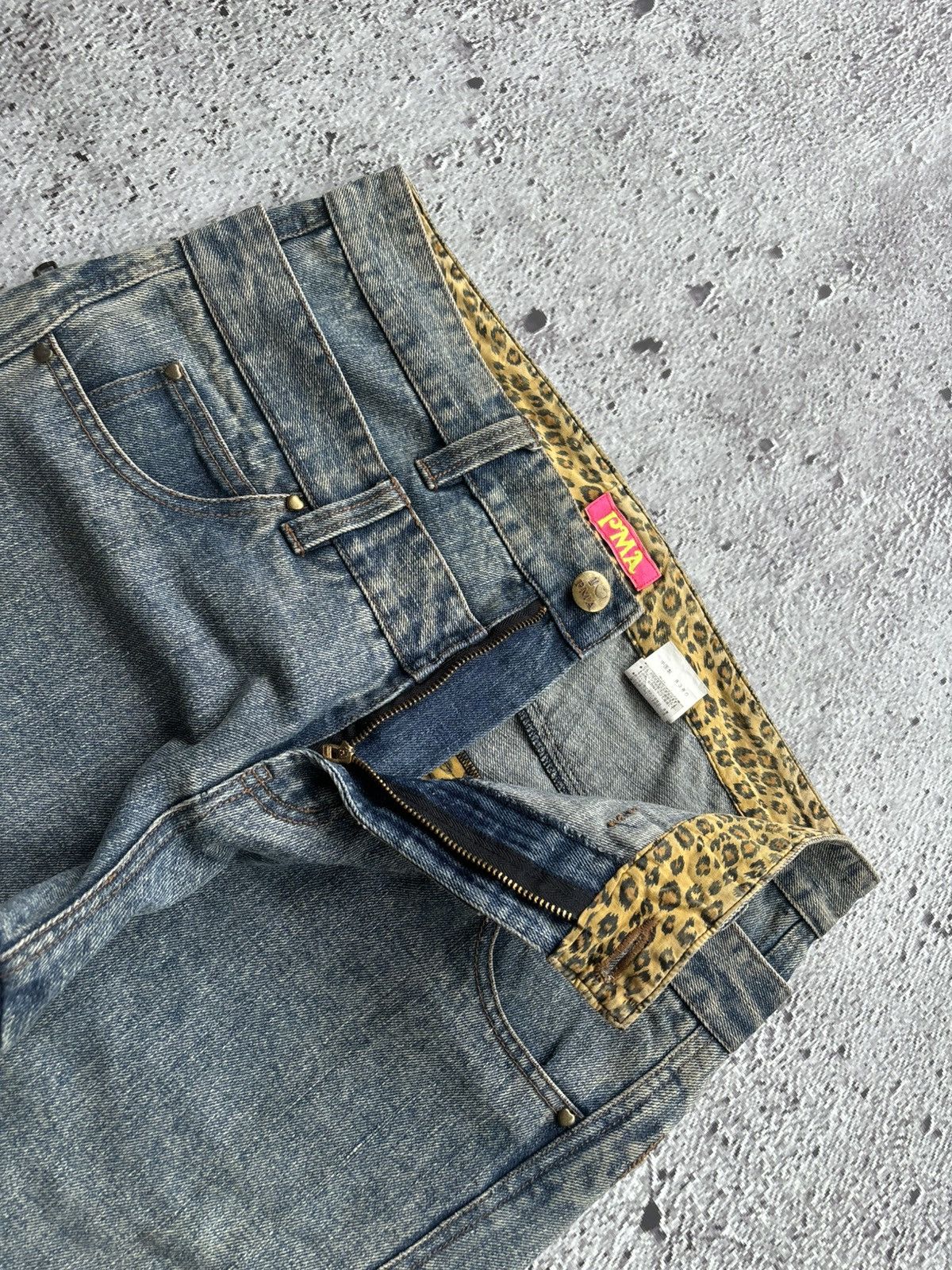 Hysteric Glamour Y2k Pma Leopard zipper punk style Jeans Size US 32 / EU 48 - 5 Thumbnail