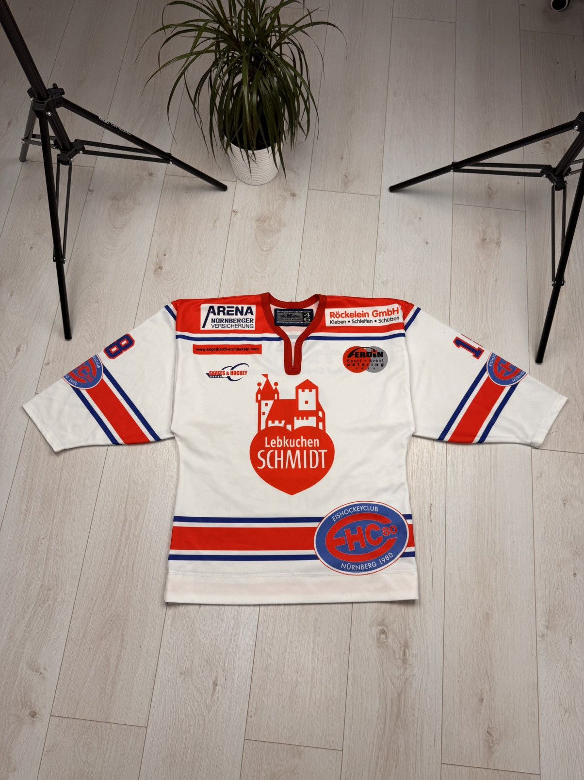 NHL MATCHWORN 2000s Nurnberg Ice Tigers KRYVORUTSKYY #18 Jersey Size US M / EU 48-50 / 2 - 1 Thumbnail