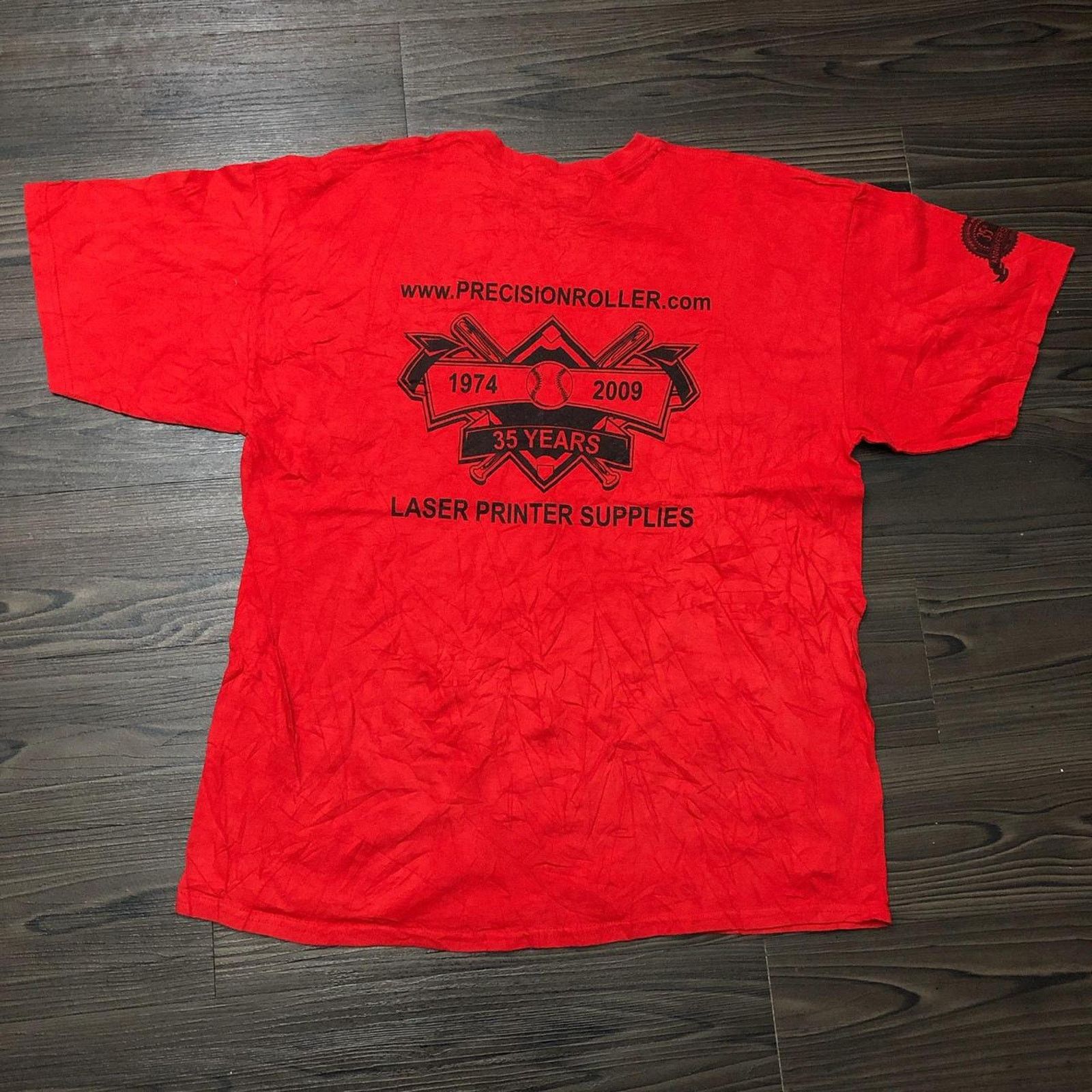 Gildan Men’s Vintage Red ‘High Rollers’ Baseball Graphic Tee Size US XL / EU 56 / 4 - 2 Thumbnail
