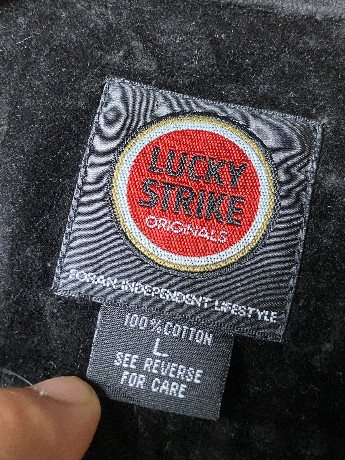 Japanese Brand Lucky Strike Original Velvet Zip Up Jacket (169) Size US L / EU 52-54 / 3 - 6 Thumbnail