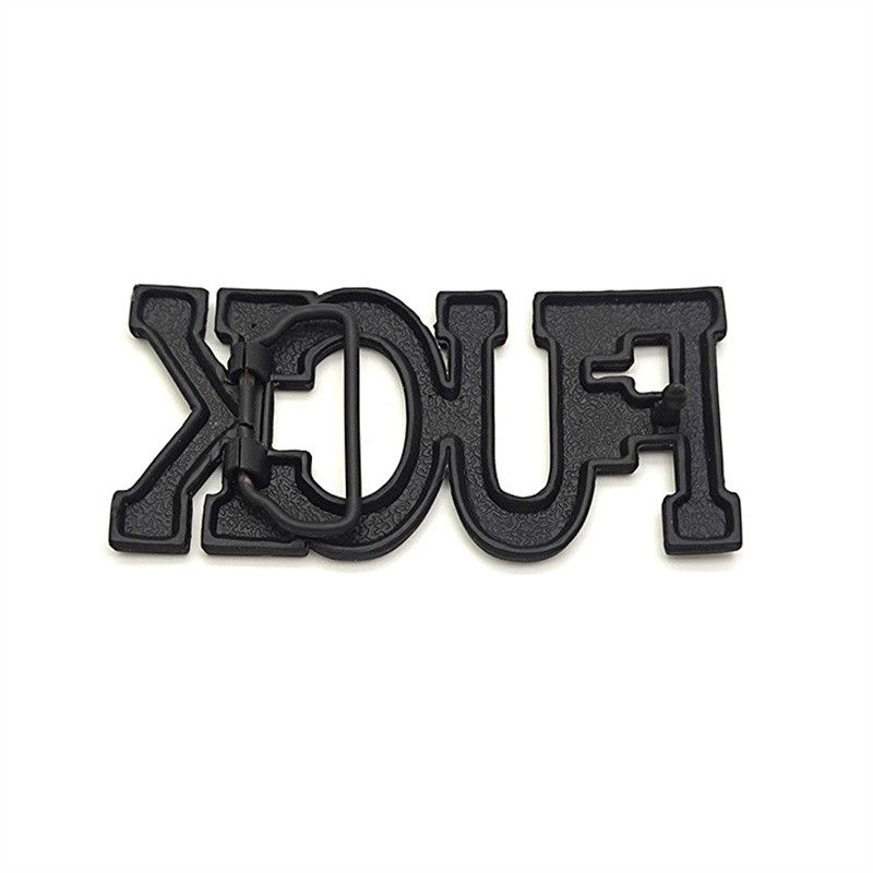 Vintage Black FUCK Belt Buckle Size ONE SIZE - 2 Thumbnail