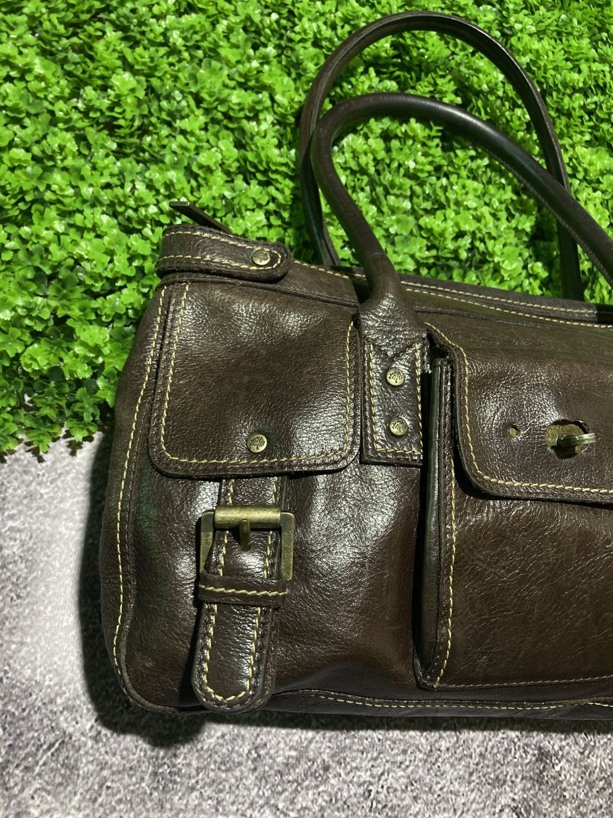 Mulberry Mulberry Roxanne Bag Chocolate Brown Darwin Leather Handbag Size ONE SIZE - 2 Thumbnail