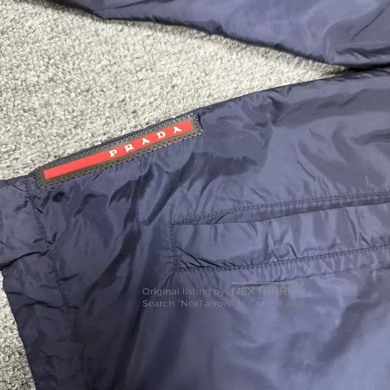Prada Prada Blue Nylon Lightweight Jacket. Size US XL / EU 56 / 4 - 3 Thumbnail