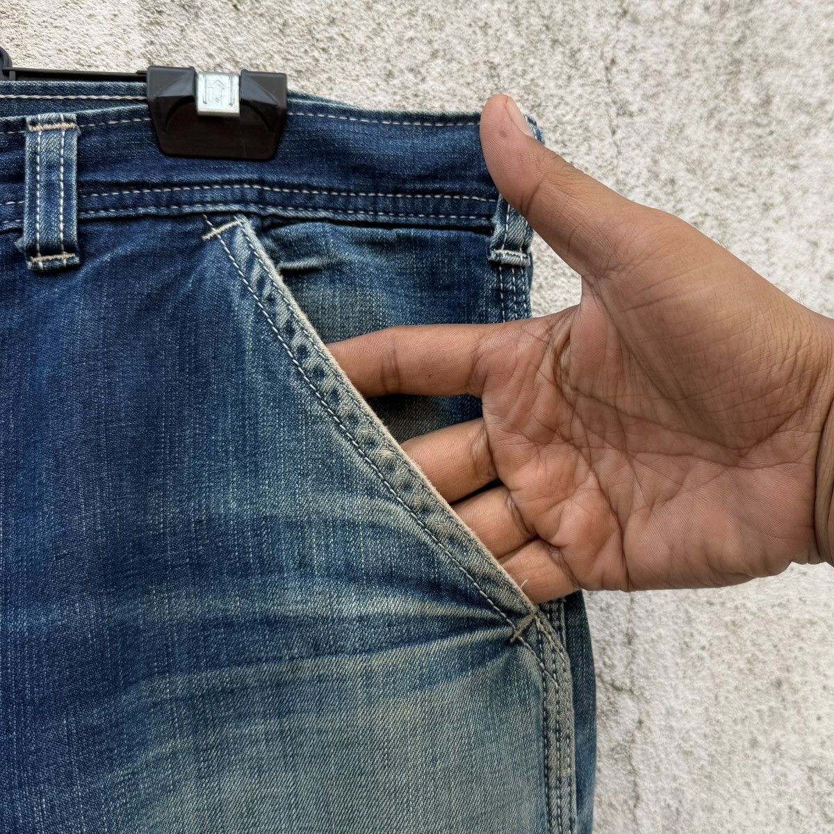 Blue Blue Japan Blue Blue Japan Denim Work Pants Heavy Distressed Carpenter Size US 32 / EU 48 - 3 Thumbnail