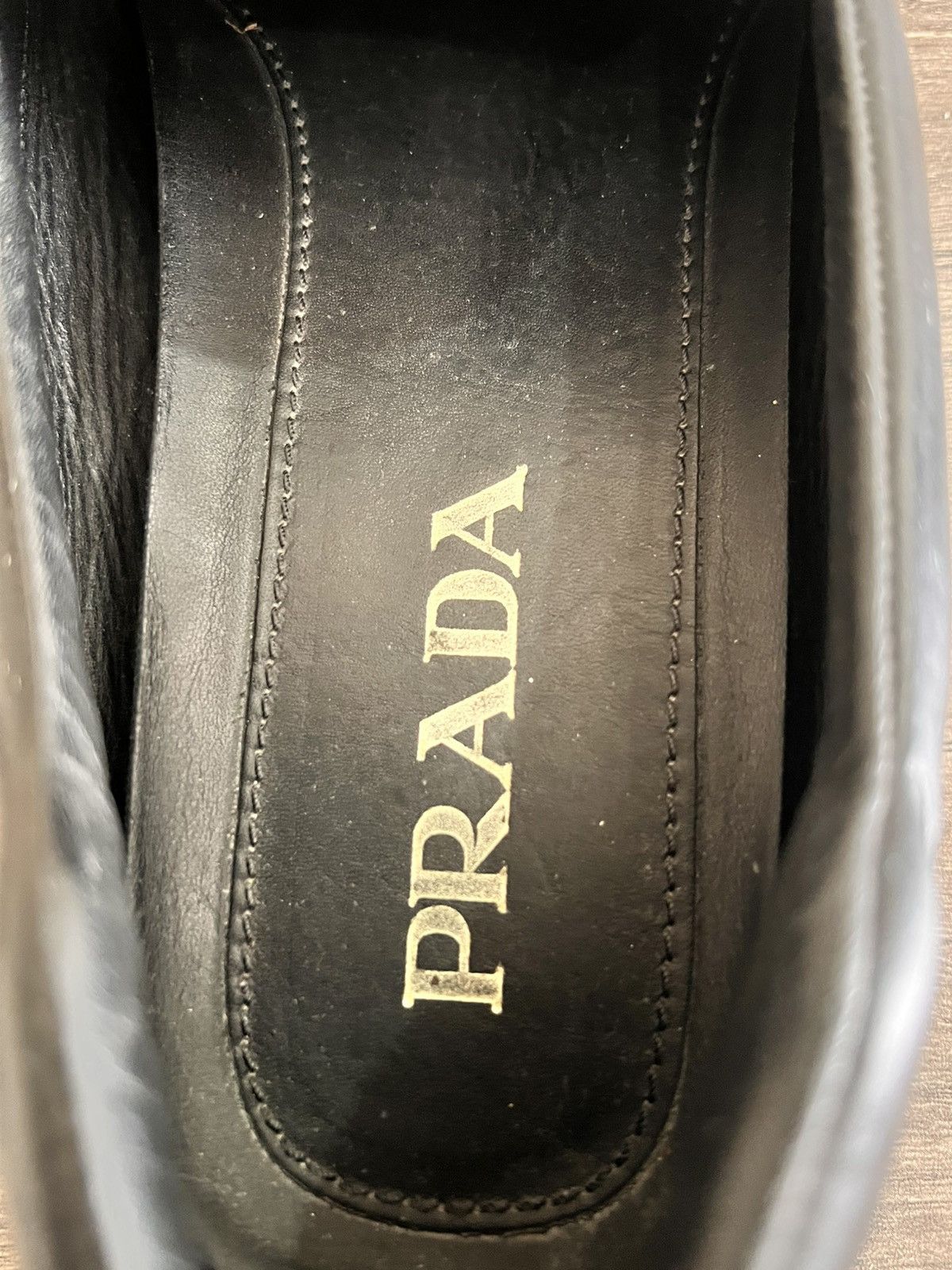 Prada Logo Loafers Size US 6 / EU 39 - 7 Thumbnail