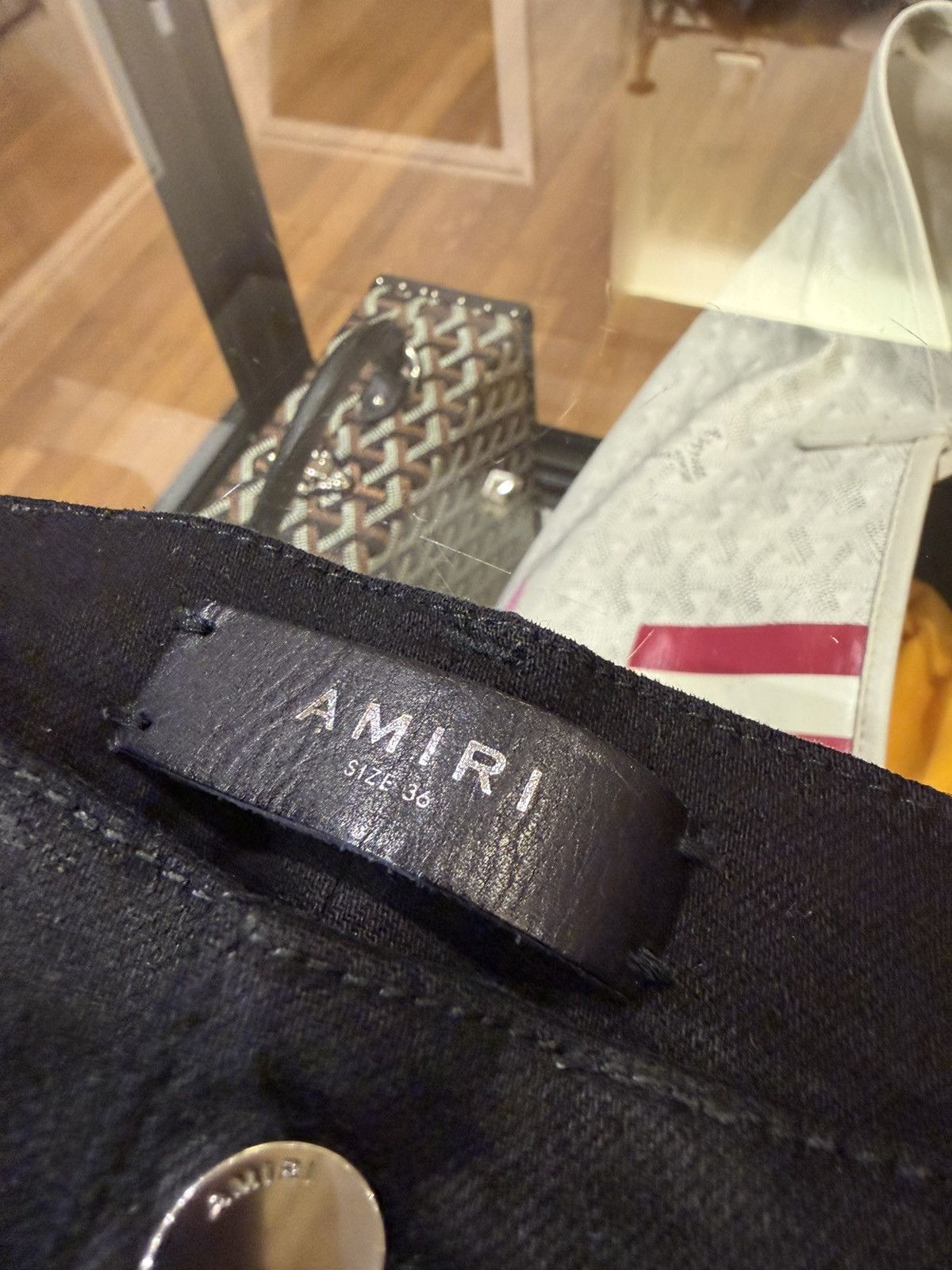 Amiri Amiri Waxed Thrasher Distressed Denim Jeans Size US 36 / EU 52 - 3 Thumbnail