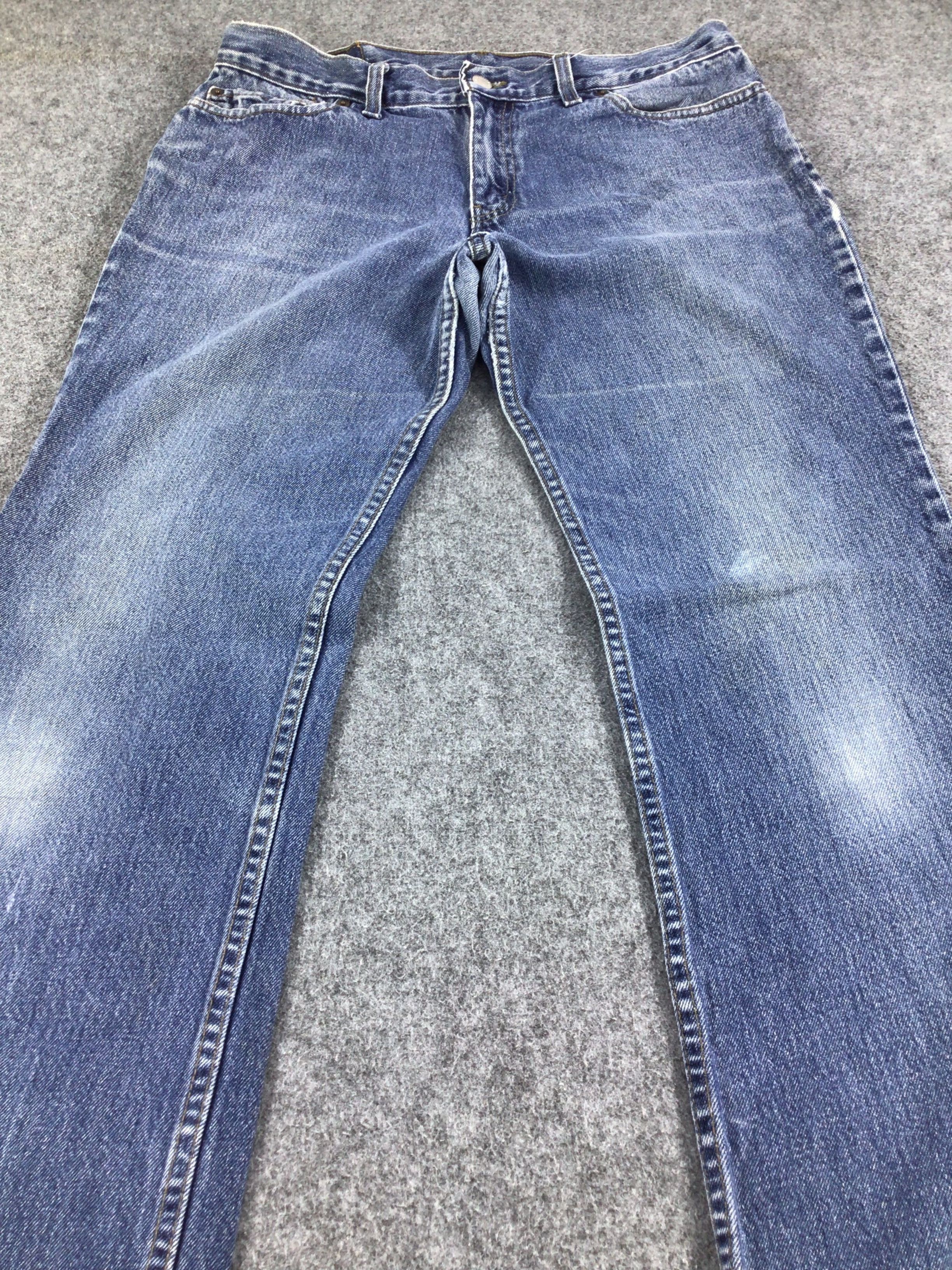 Levi's Vintage Levis 518 Jeans Blue Wash Flare Denim KJ252 Size US 34 / EU 50 - 4 Thumbnail