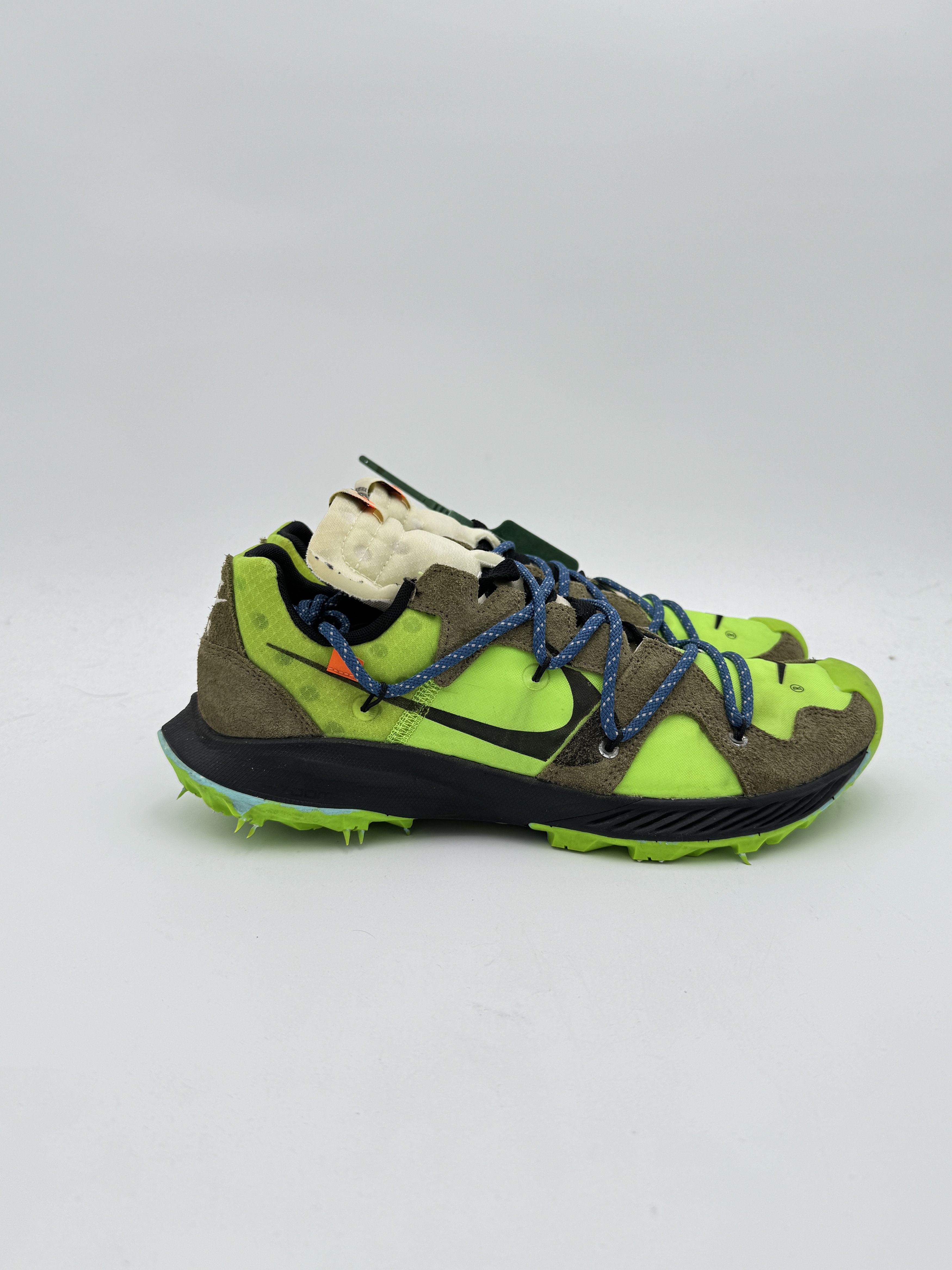 Nike × Off-White OFF-WHITE Nike Zoom Terra Kiger 5 Electric Green Size US 9.5 / EU 42-43 - 2 Thumbnail