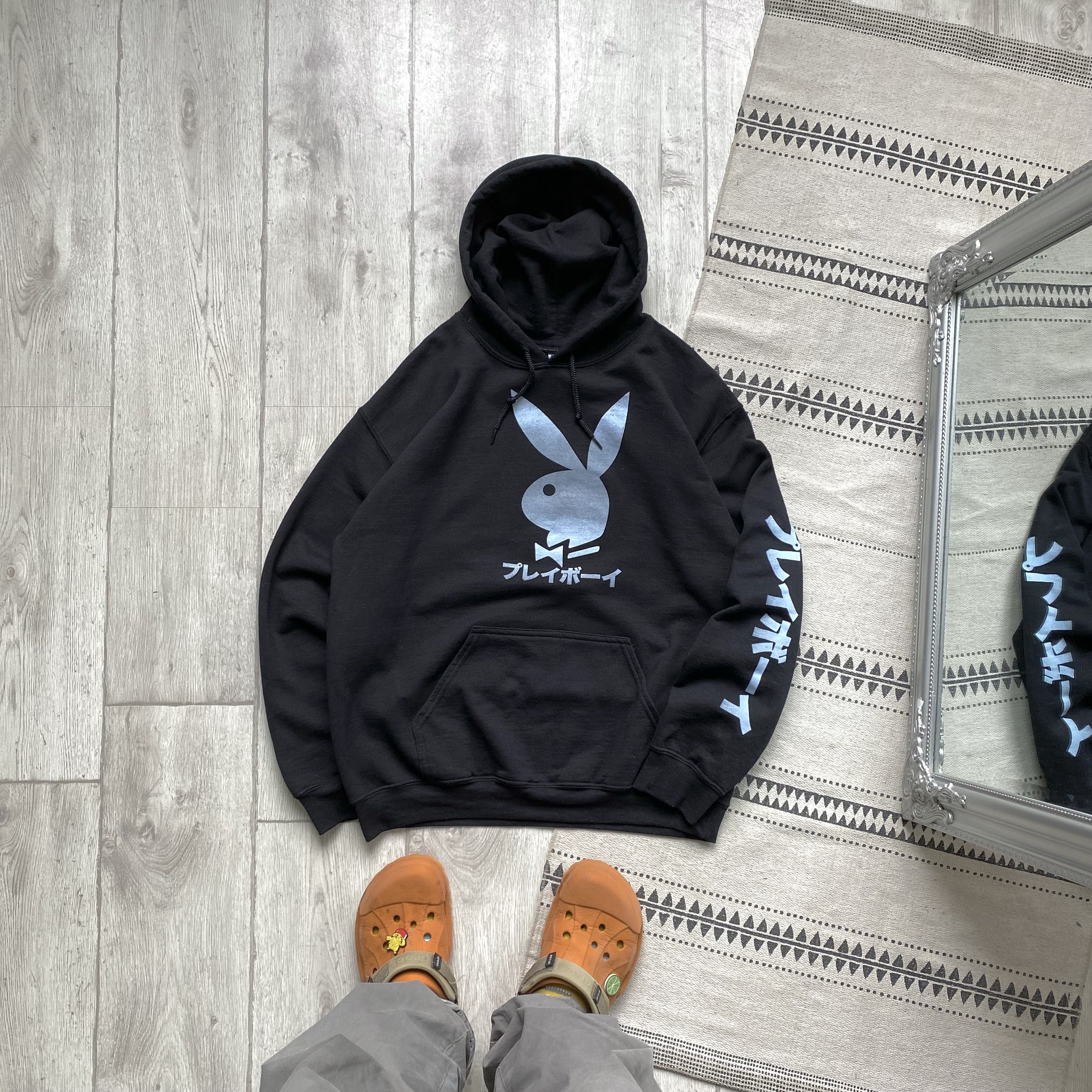 Playboy 🐰 Vintage 00s Playboy hoodie Y2K japanese print Sex Girl Size US M / EU 48-50 / 2 - 1 Thumbnail