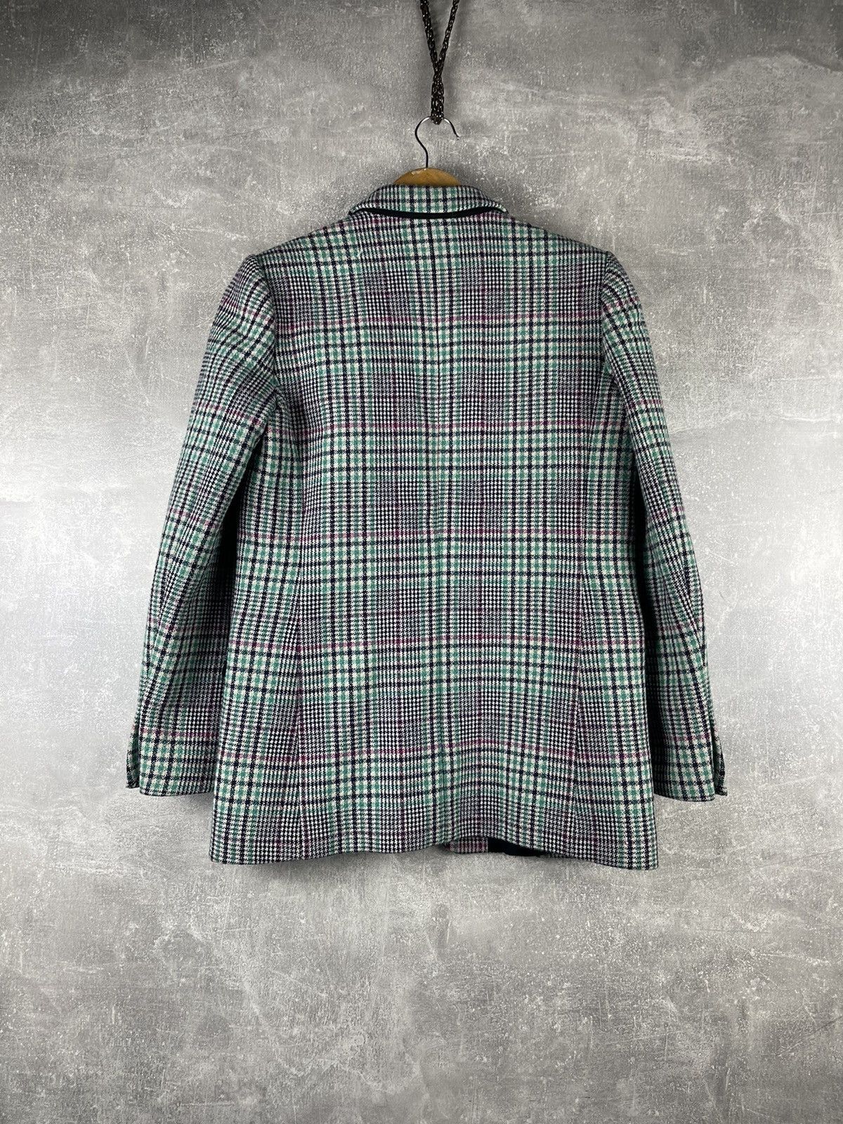 Sandro Sandro Paris Checked Wool Blazer Multicolor Made in Romania Size XS / US 0-2 / IT 36-38 - 5 Thumbnail