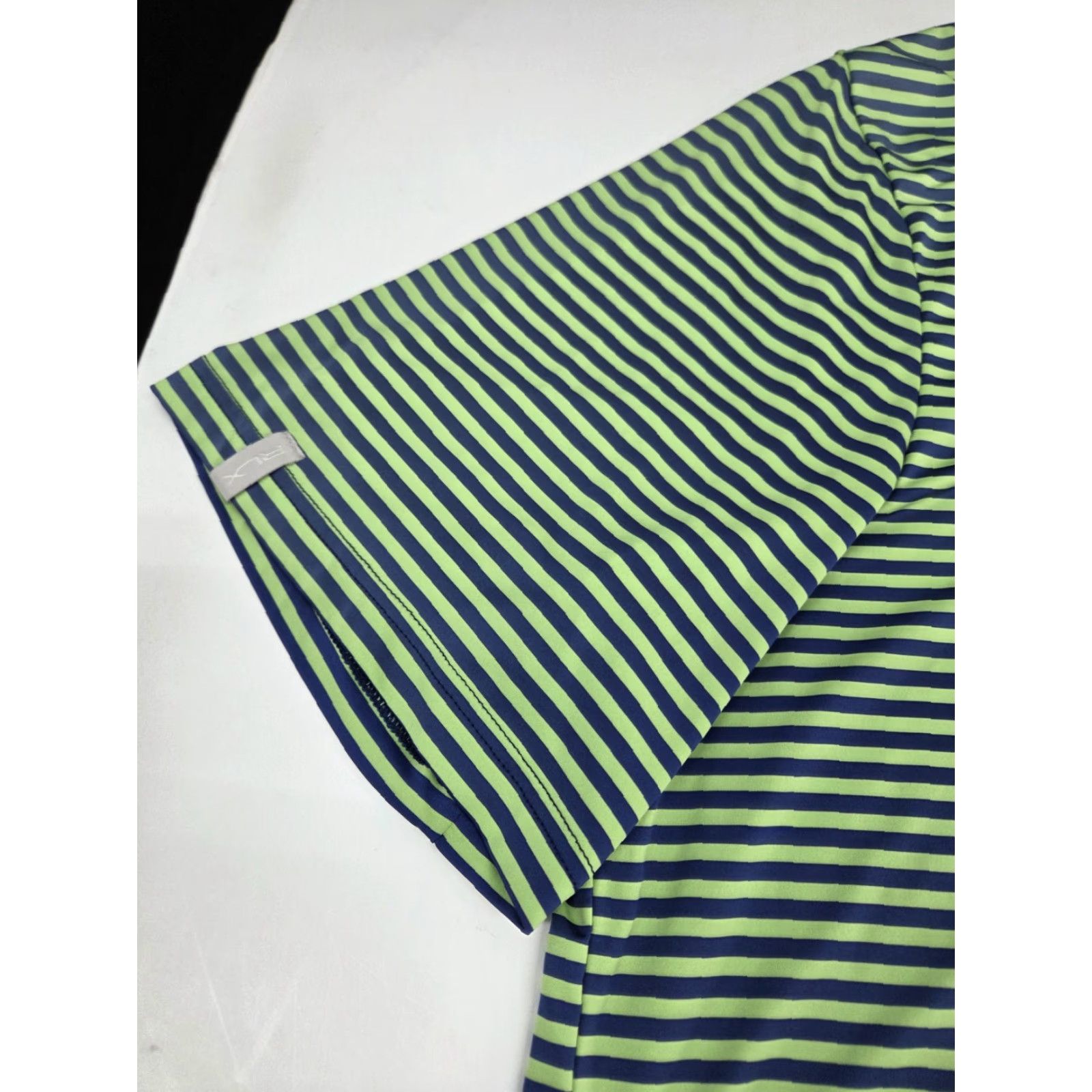 Ralph Lauren Ralph Lauren RLX Polo Golf Shirt Green/Blue Striped XL Mens Short Sleeve Polo Shirt Size US XL / EU 56 / 4 - 6 Thumbnail
