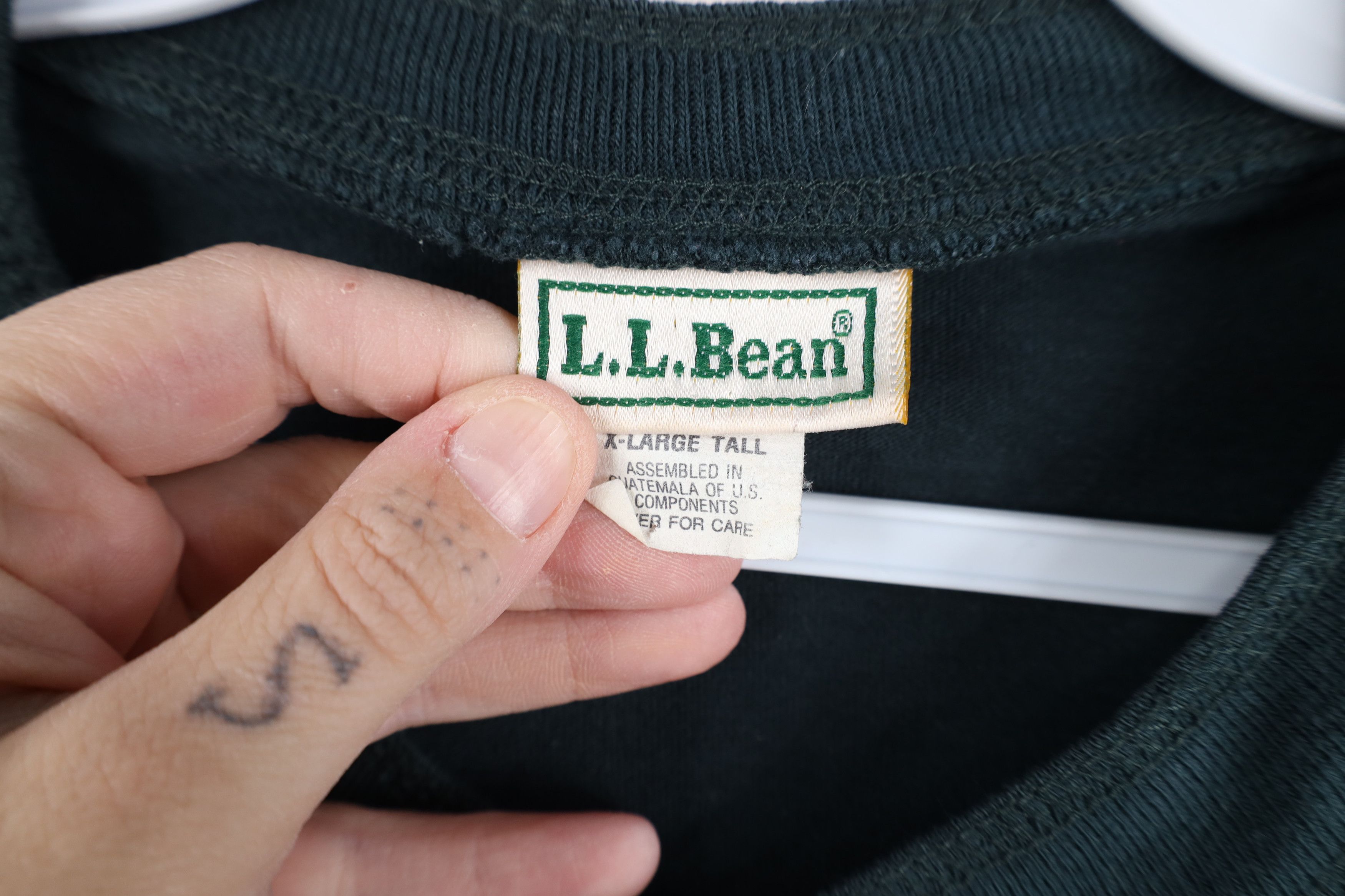 L.L. Bean Vintage 90s LL Bean Long Sleeve Henley T-Shirt Dark Green Size US XL / EU 56 / 4 - 9 Thumbnail