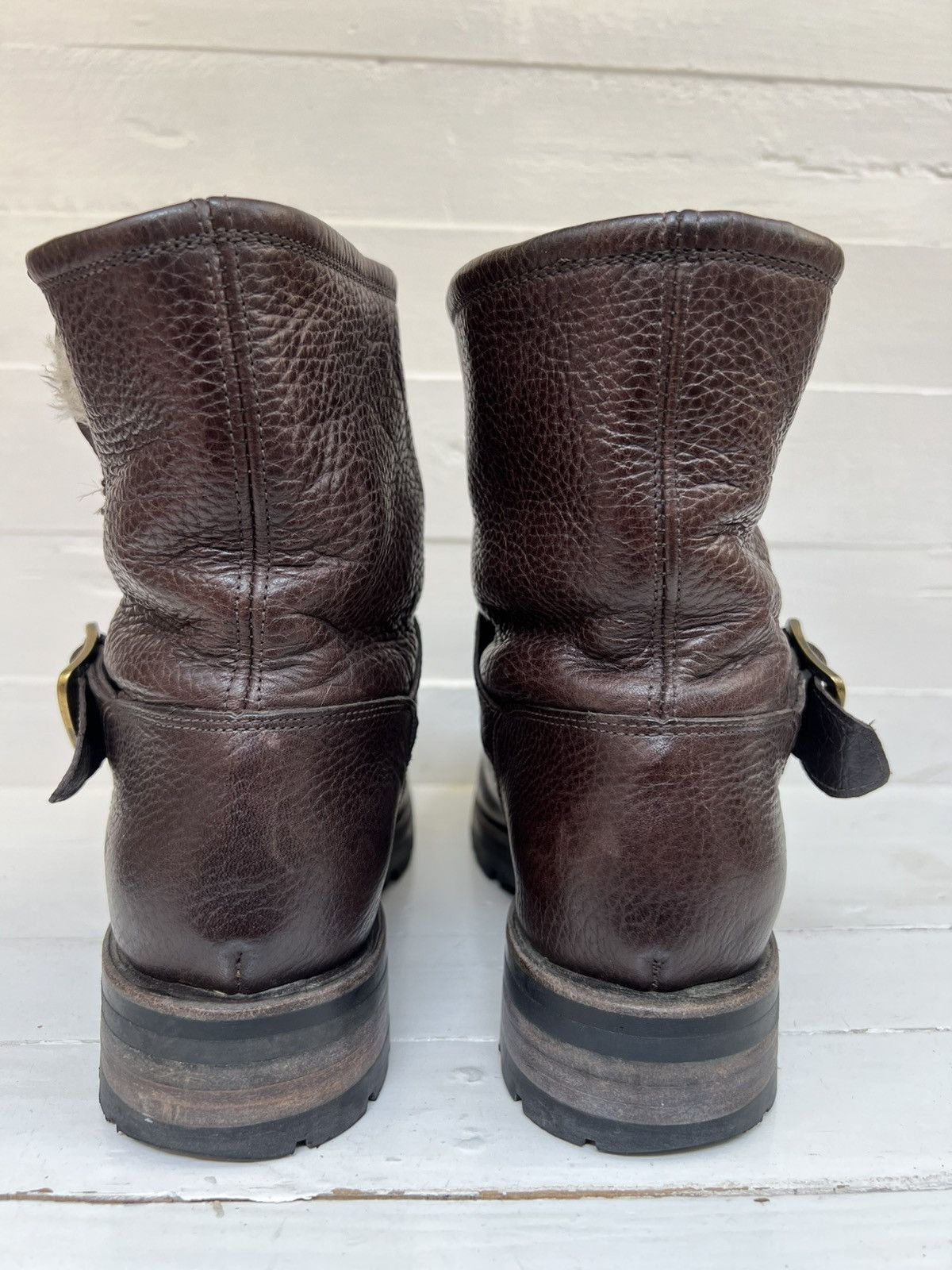 Frye Frye Natalie Shearling lined Brown leather Boots Size US 7.5 / IT 37.5 - 8 Thumbnail